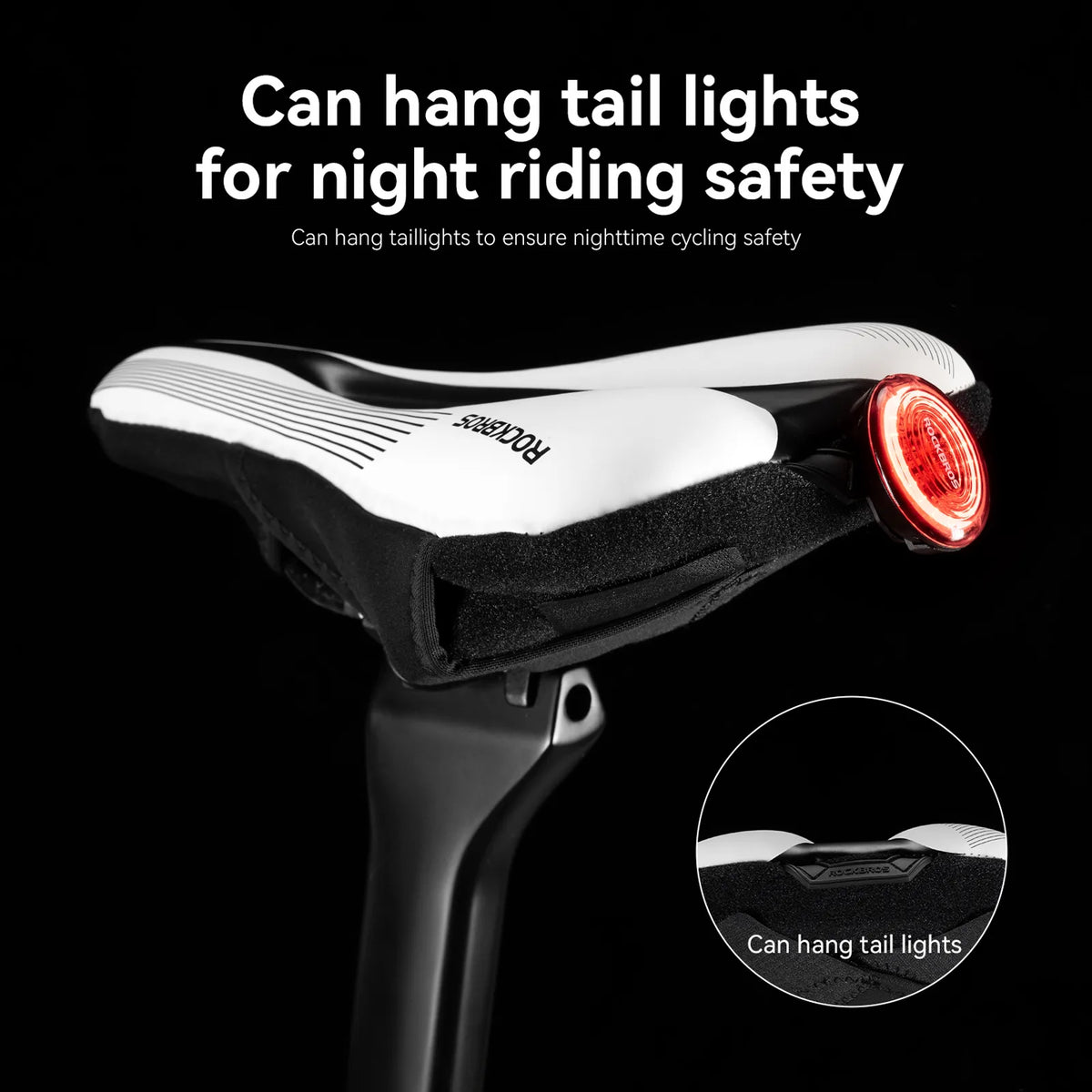 ROCKBROS Stretch PU Leather Bike Saddle Cover with 3-Layer Cushioning