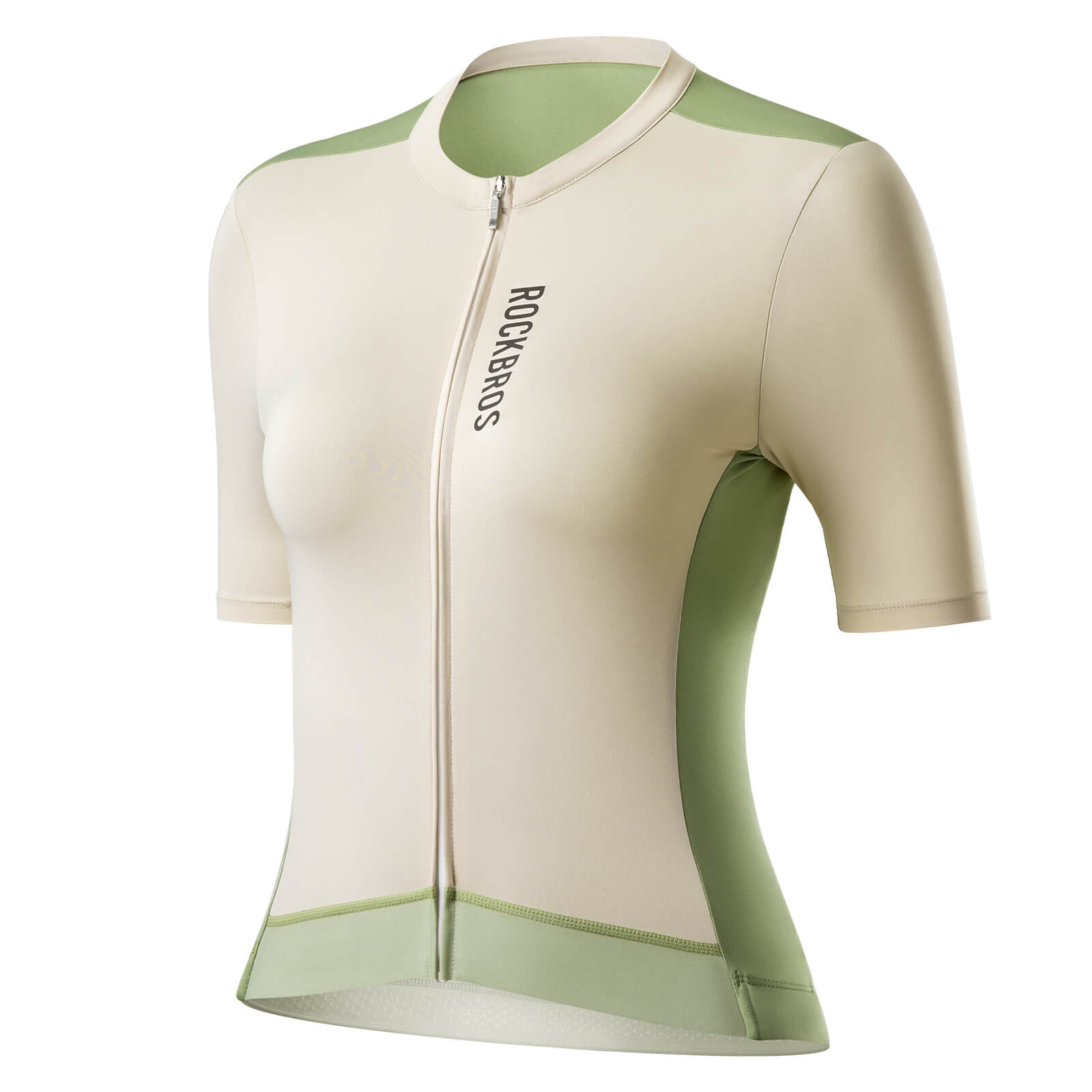 rockbros women’s summer breathable bike jersey for road and MTB rides.
#color_light green