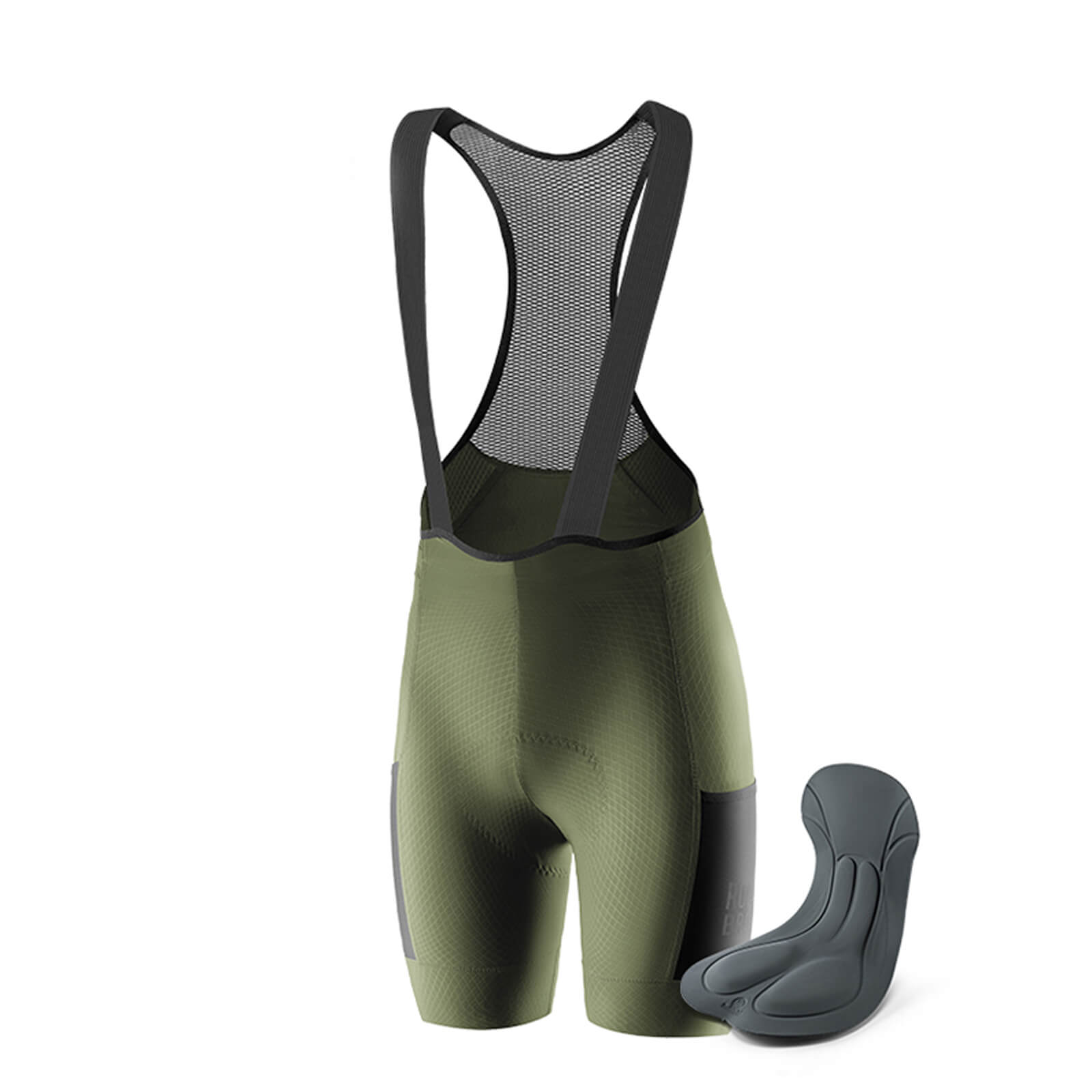 ROCKBROS Men's 3D Padded Cycling Shorts with Side Pockets and Breathable Diamond Mesh Padding
#color_green