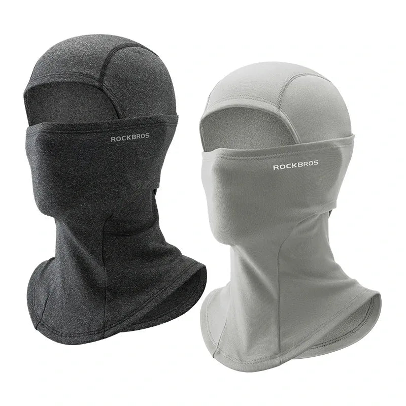 Rockbros Thermal Balaclava Face Mask for Winter Outdoor Sports, Windproof Breathable Fleece Head Warmer Black.
#color_Grey + Light Grey
