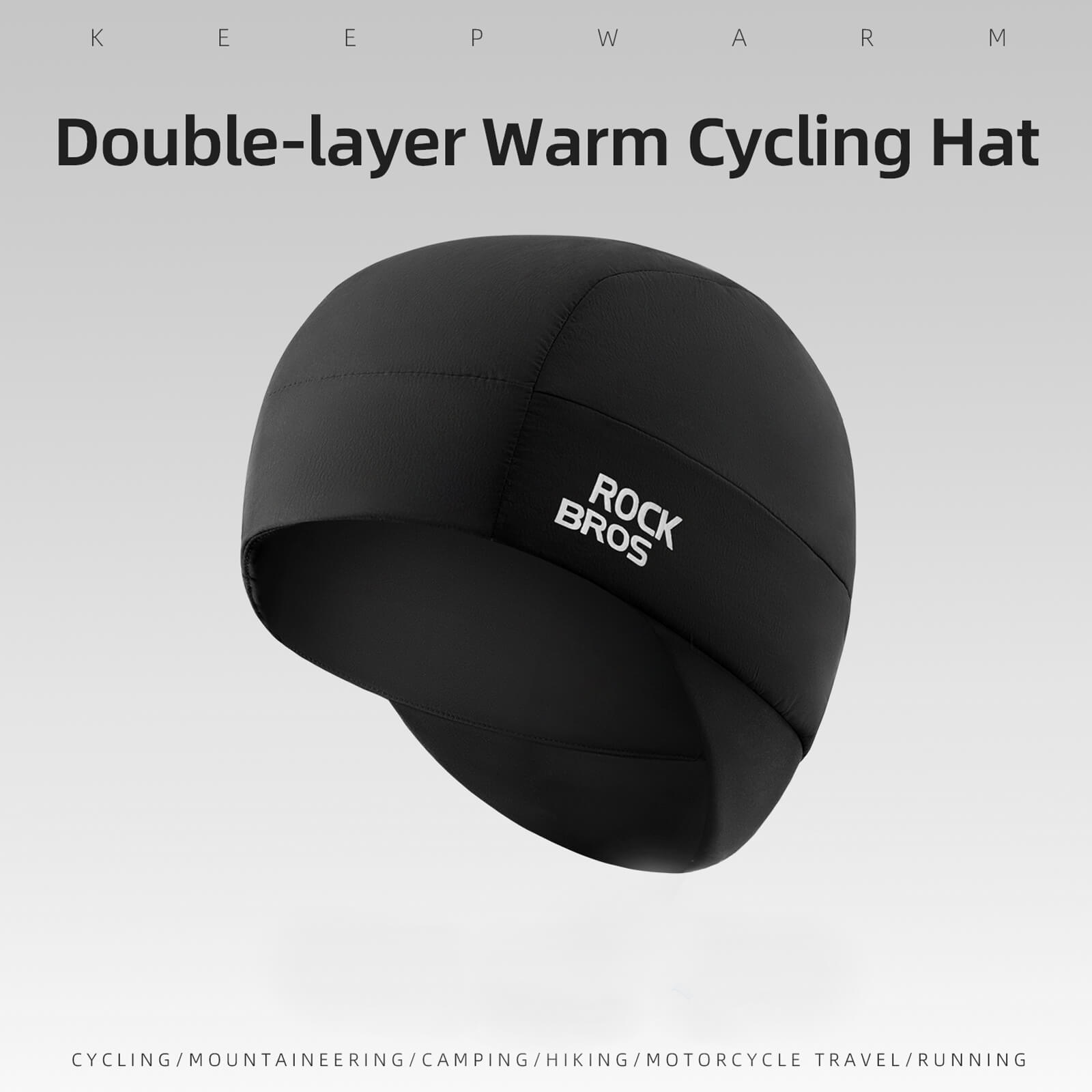Rockbros thermal ear flap cycling skull cap for winter riding