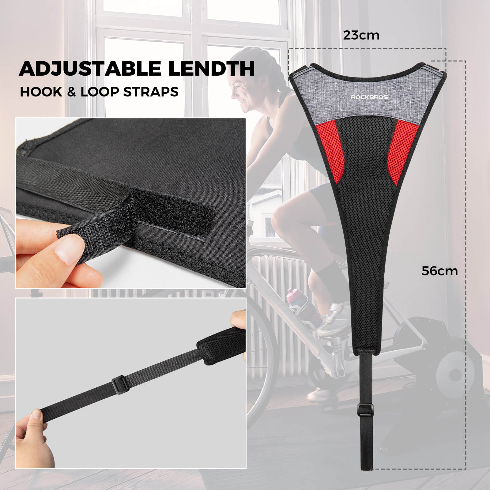 ROCKBROS trainer sweat net sweatband tape strap, sweatproof fitness accessory for sports and workouts.
#option_Sweat Net