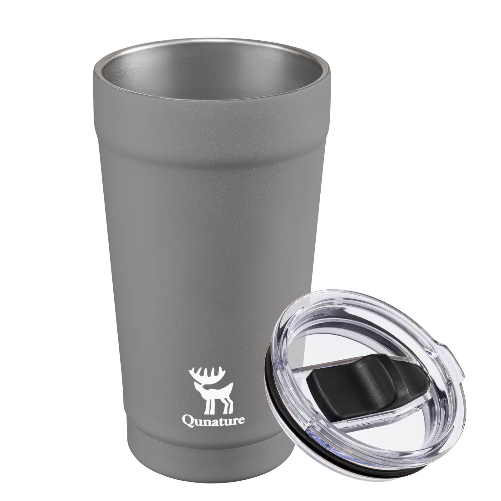 rockbros keepfresh stainless coffee cup for daily commute.
#color_grey