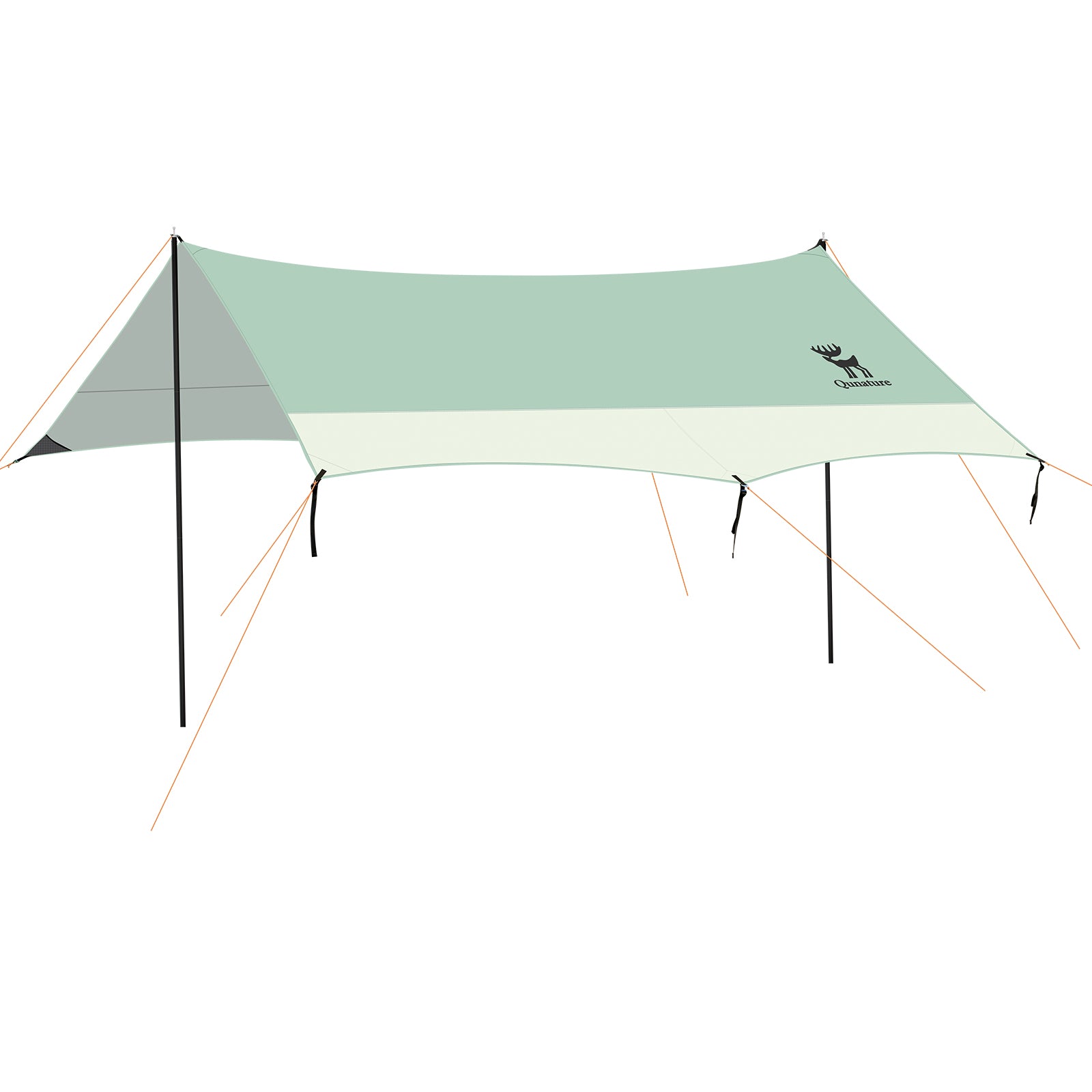 rockbros glowcamp uv-proof outdoor tarp shelter for camping.
#color_teal green