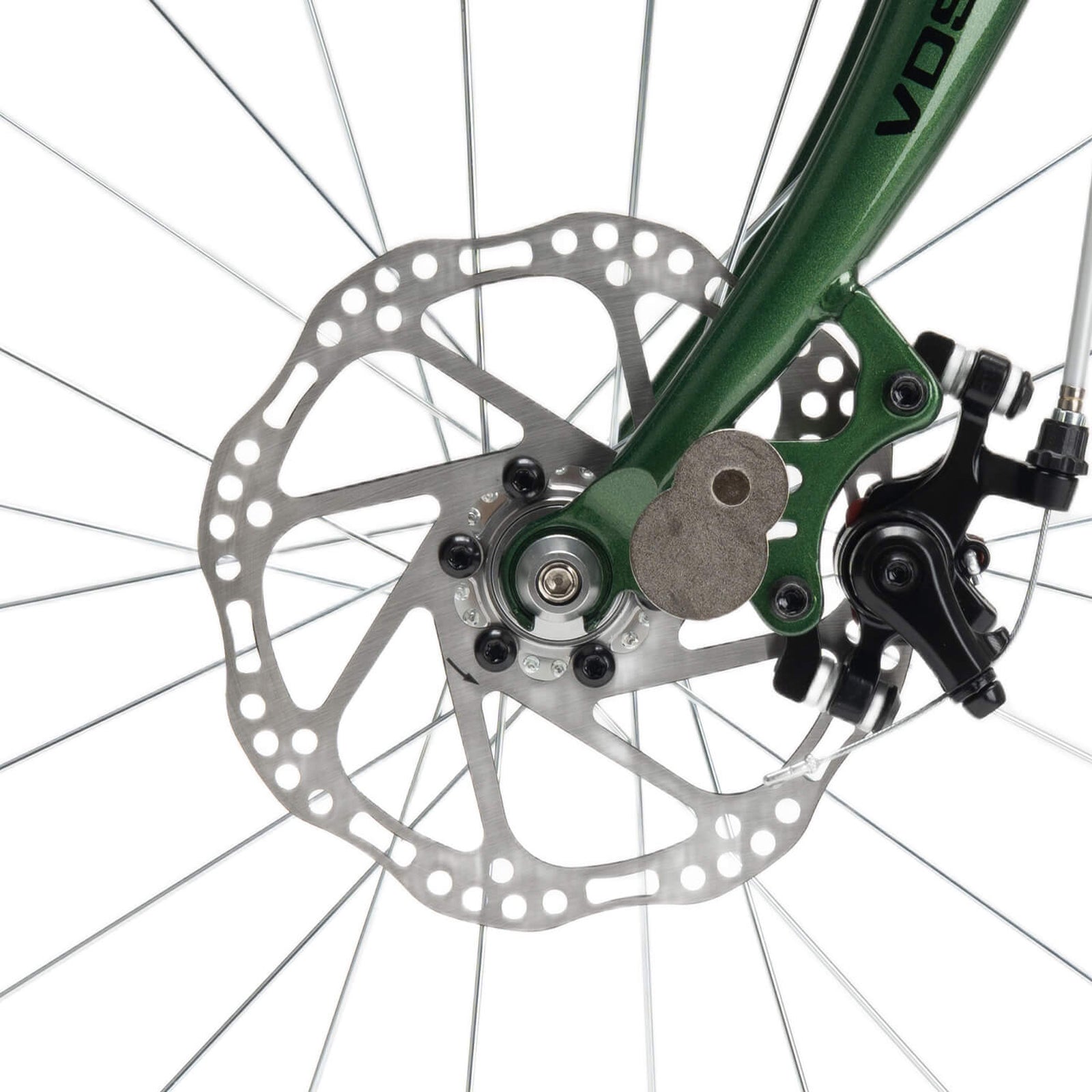 rockbros Folded view of the VDS 20-inch folding bicycle for easy storage.
#color_green