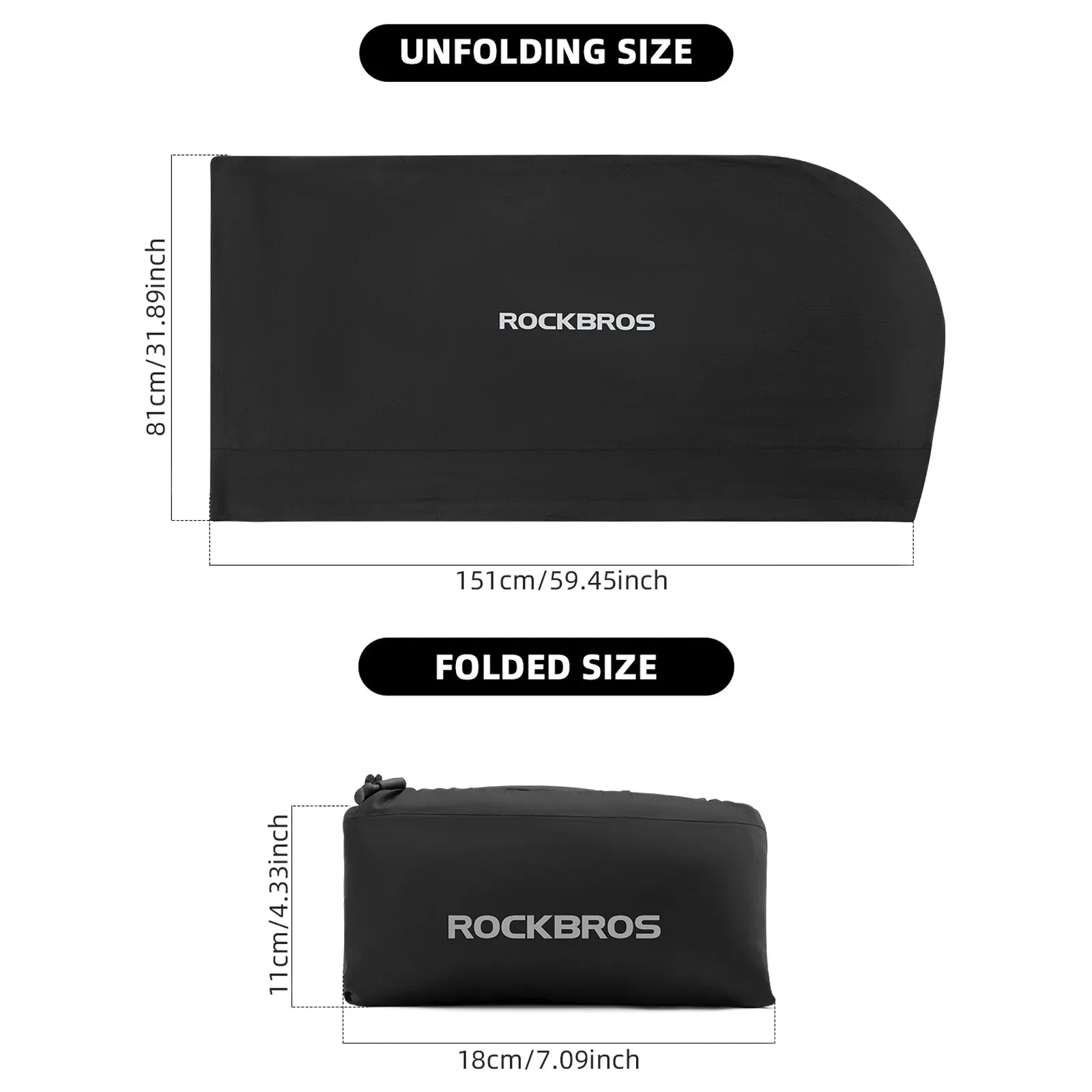 ROCKBROS waterproof bike storage and travel bag for MTB and road bikes