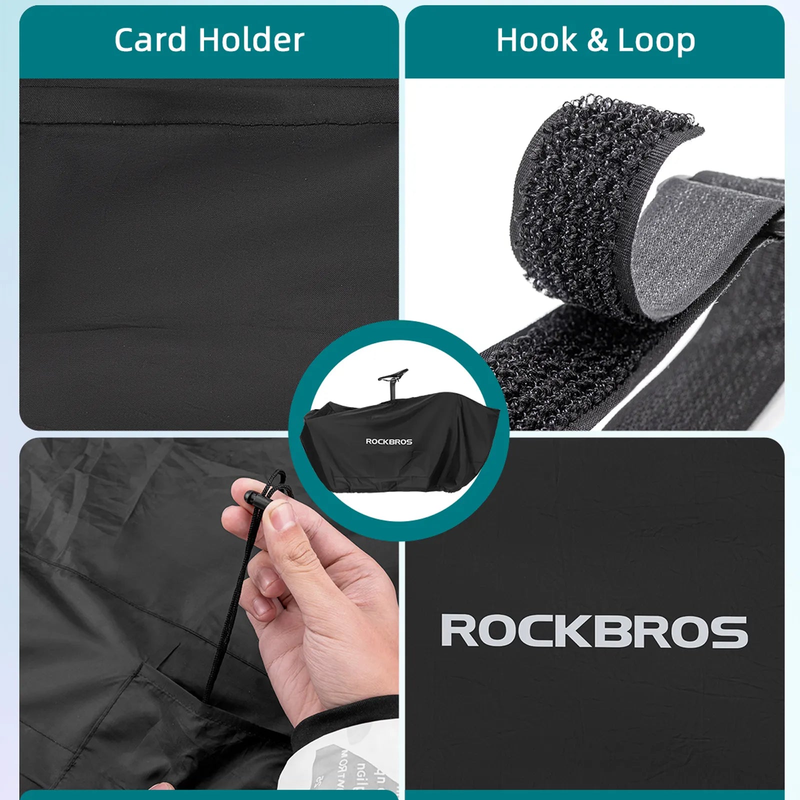 ROCKBROS waterproof bike storage and travel bag for MTB and road bikes
