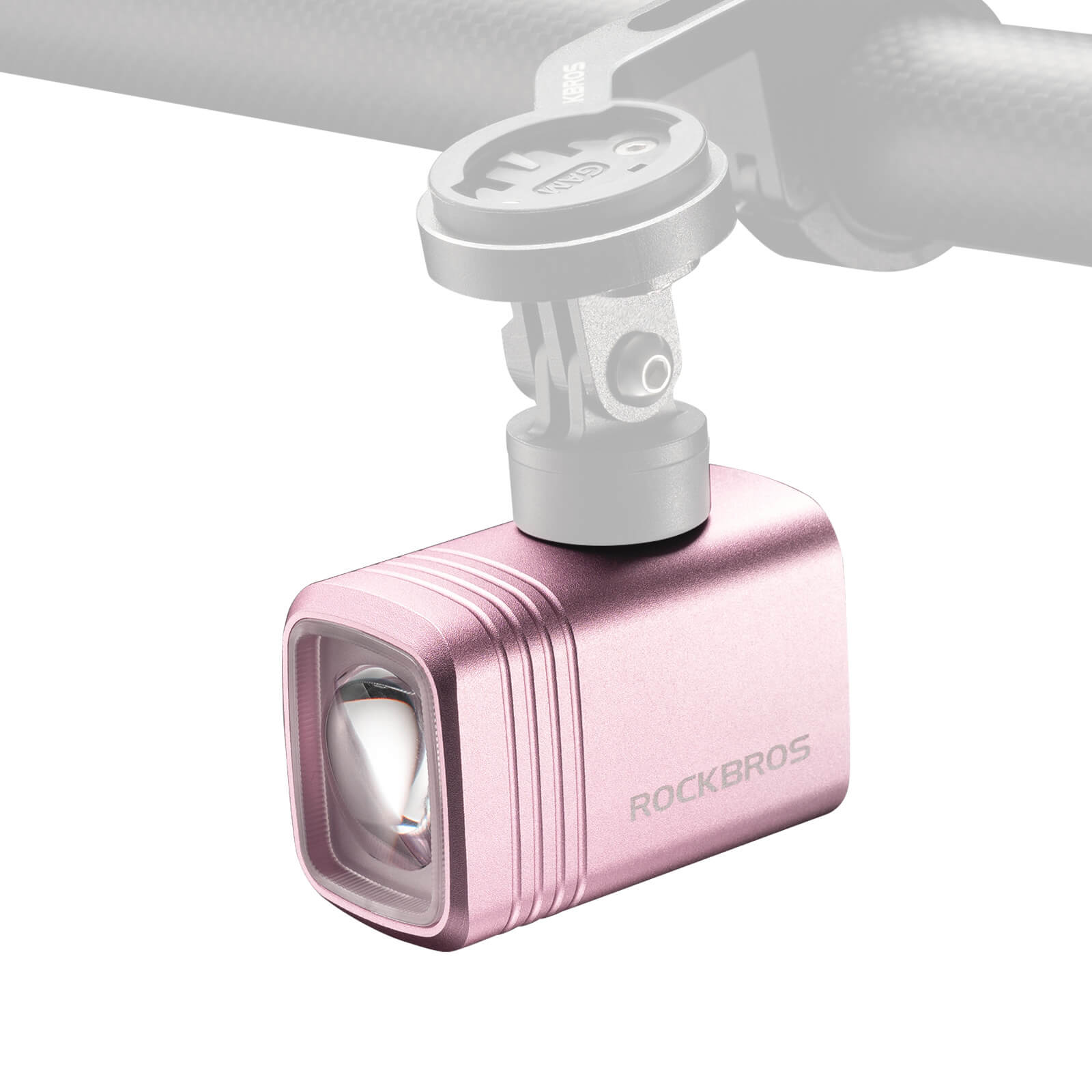 rockbros hanging front bicycle light M6 with high-capacity battery.
#color_pink