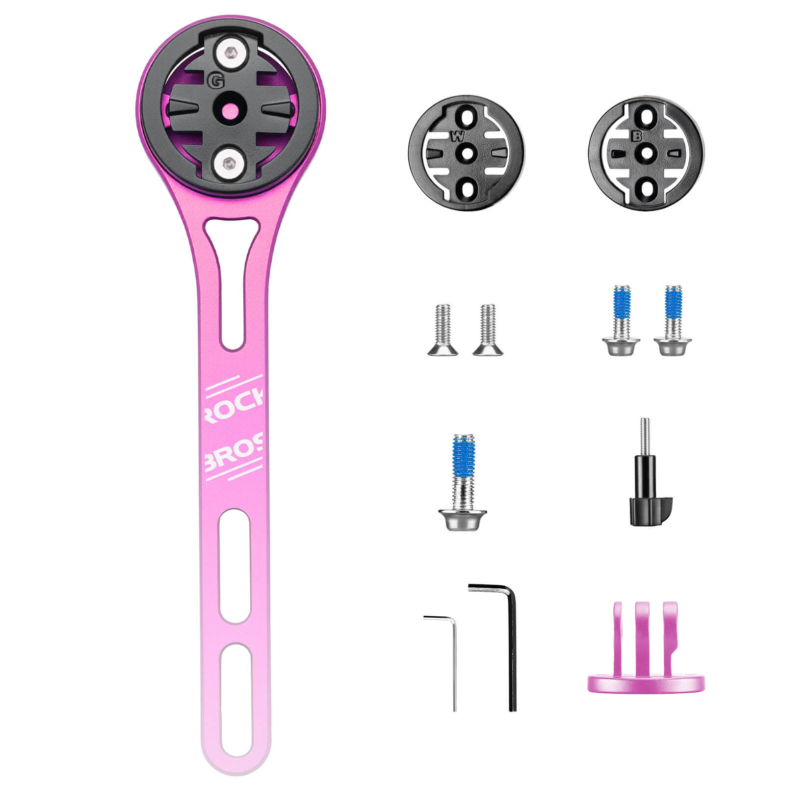 rockbros one-piece handlebar extension mount for bikes.
#option_pink