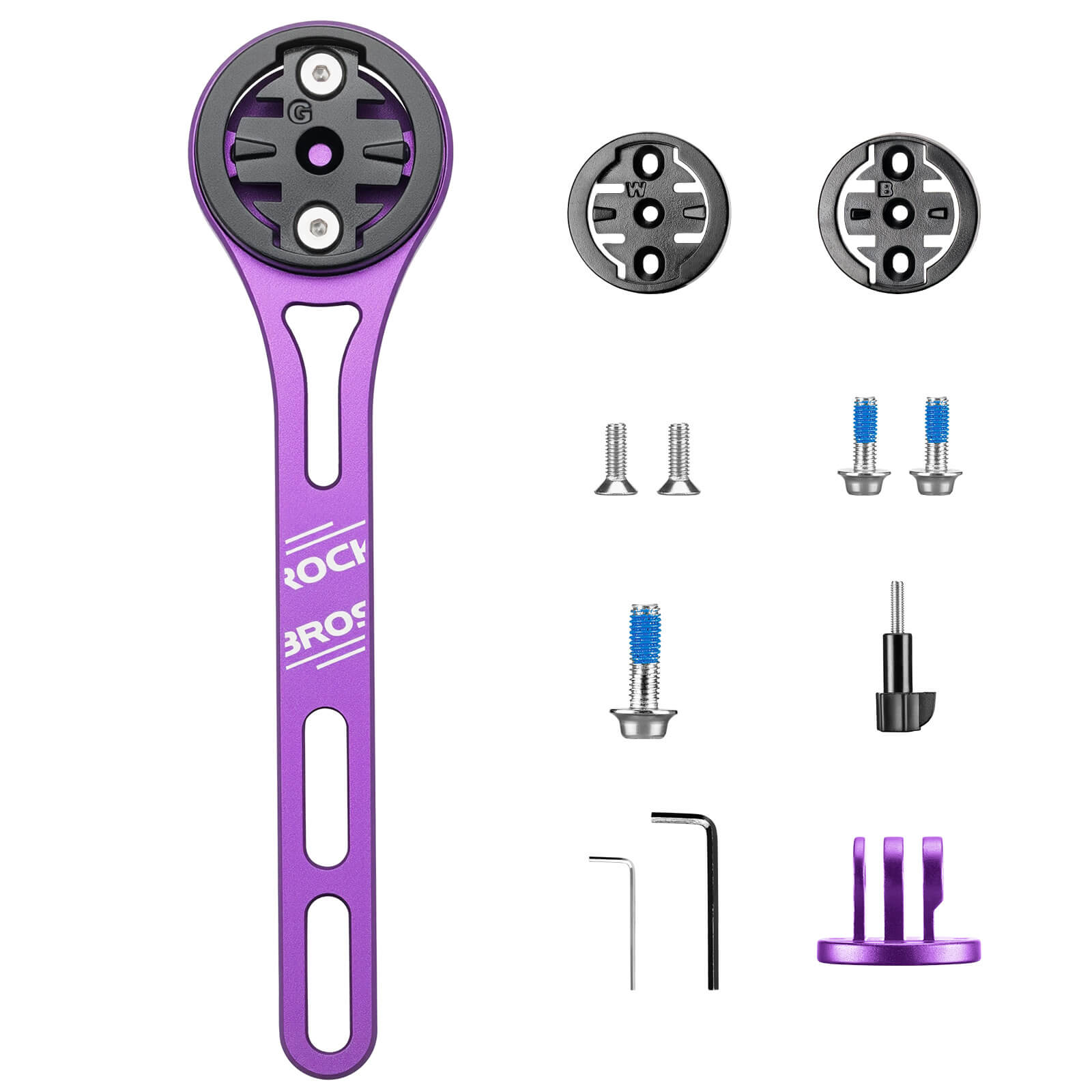 rockbros one-piece handlebar extension mount for bikes.
#option_purple