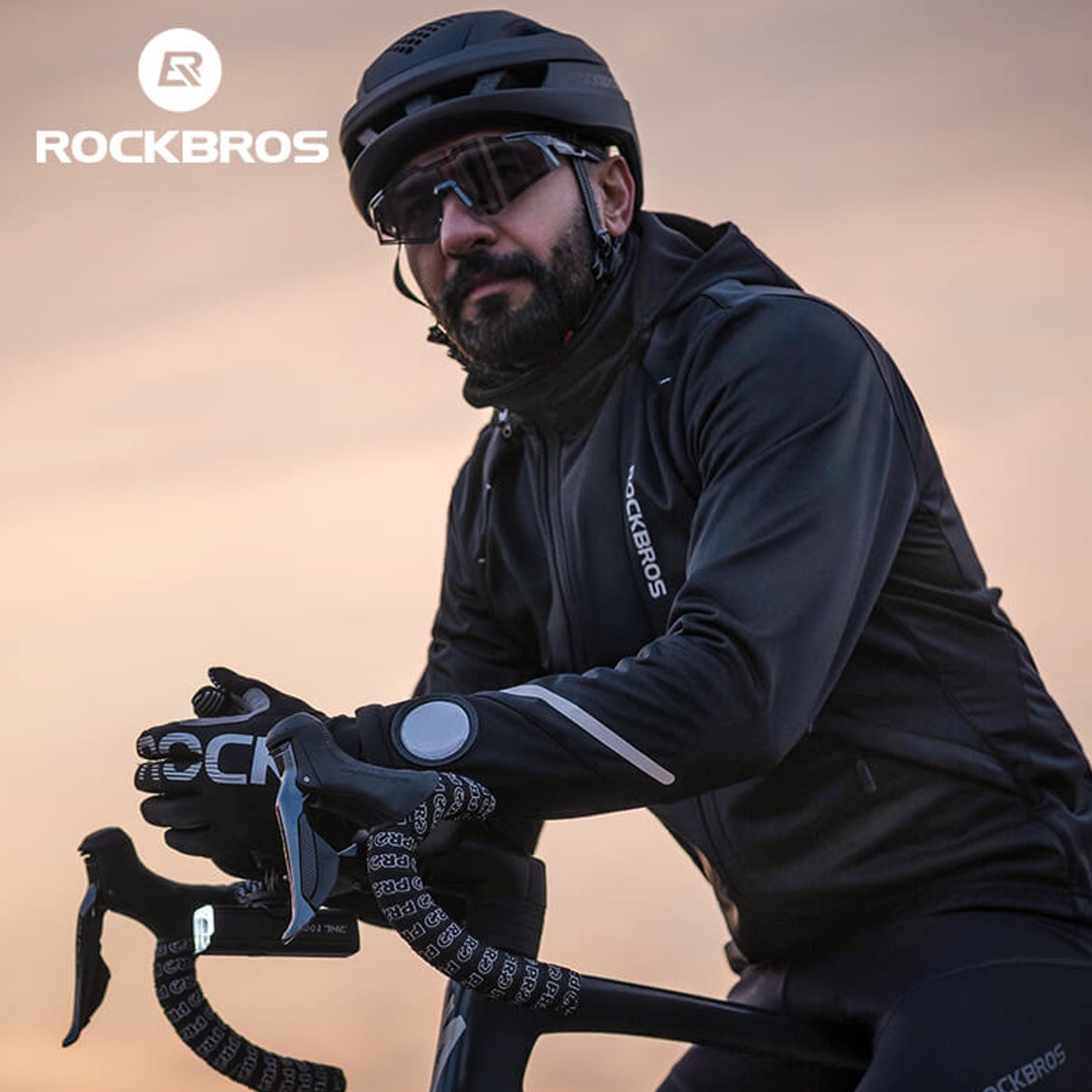 ROCKBROS wind resistant cycling jacket for outdoor cycling