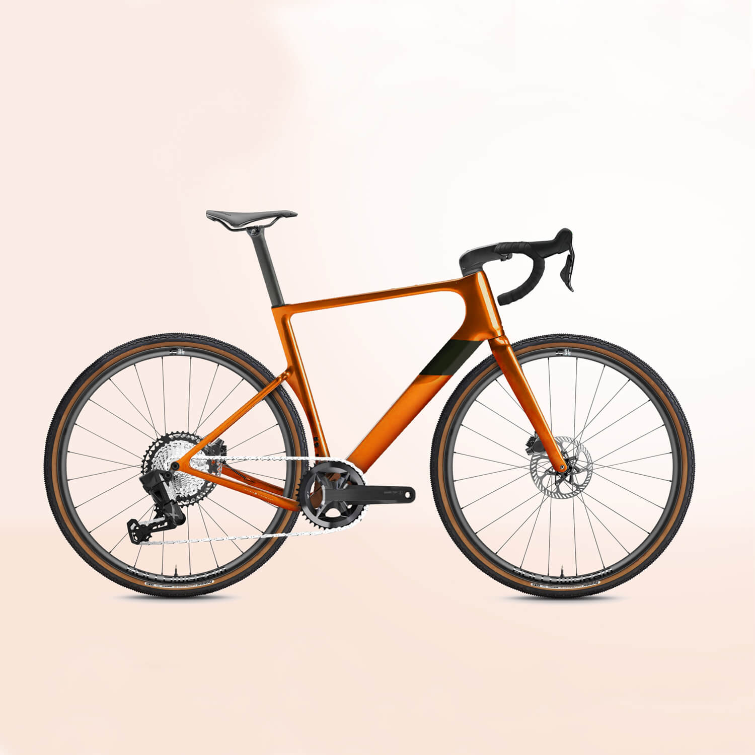 rockbros wireless gravel drivetrain kit with 1x system and electronic rear derailleur.