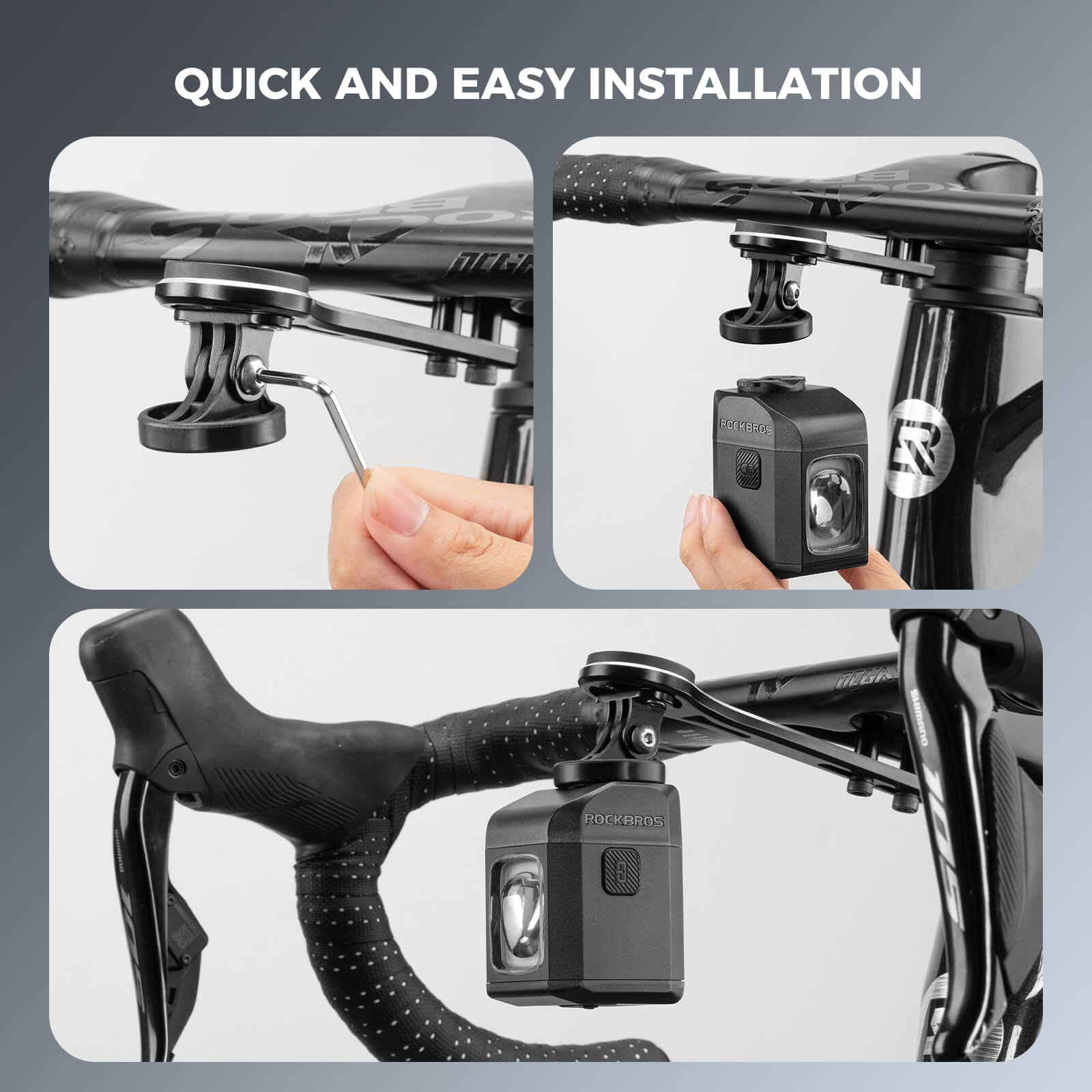 rockbros wireless remote bike headlight for night riding.
#color_white