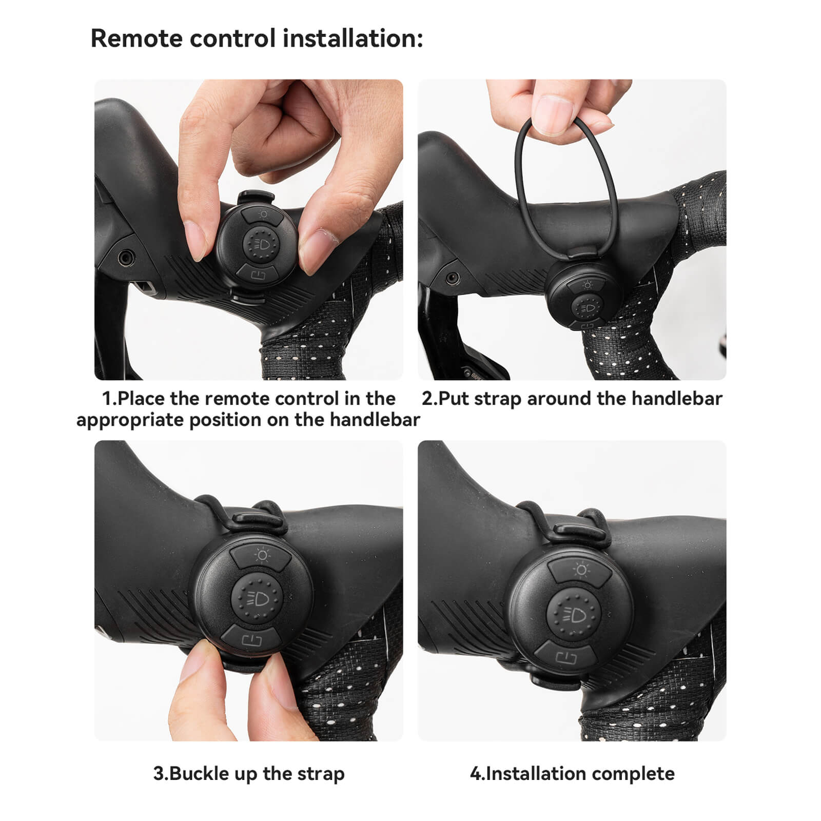 rockbros wireless remote bike headlight for night riding
#color_white