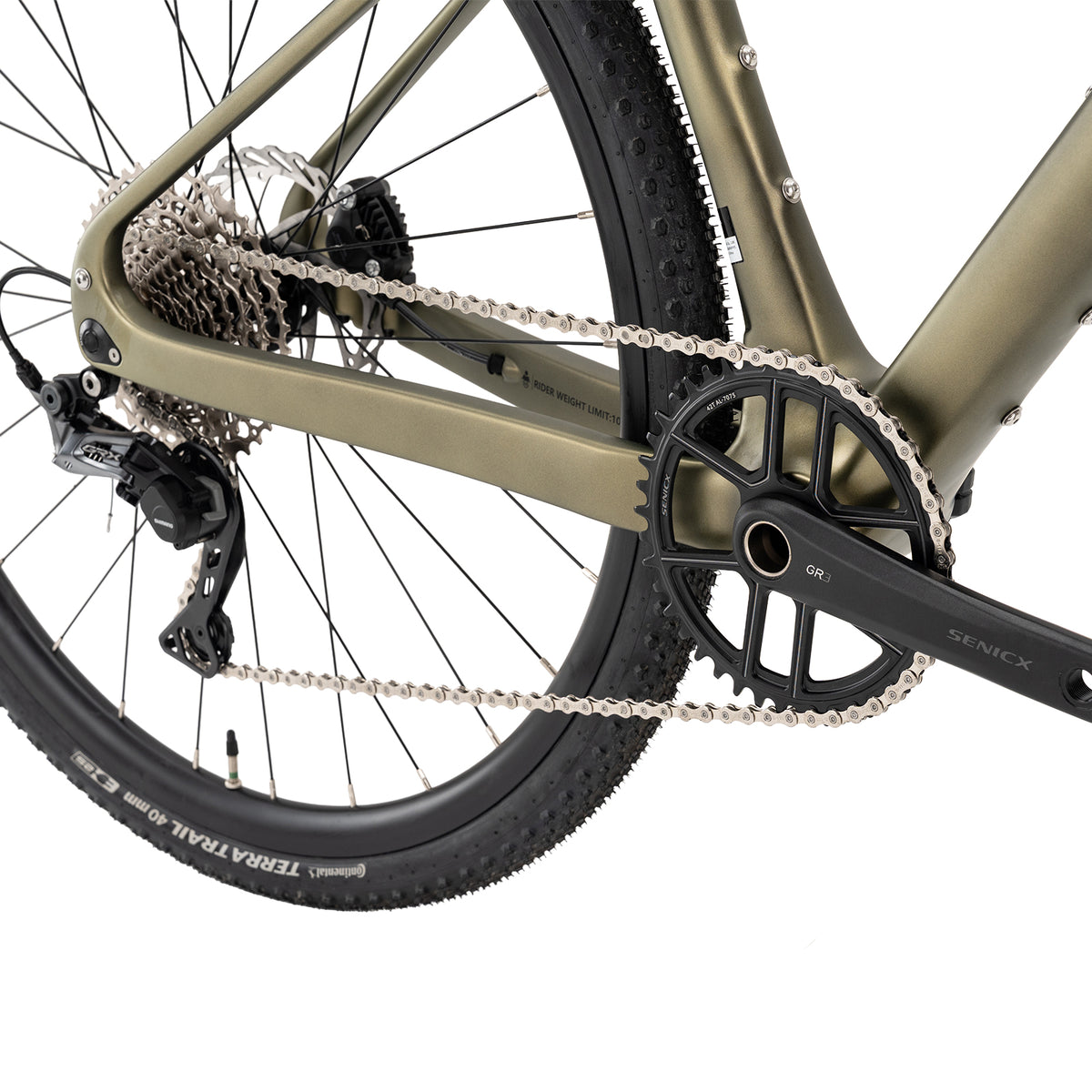 RockBros WLD Terra Carbon gravel bike.
#colour_green