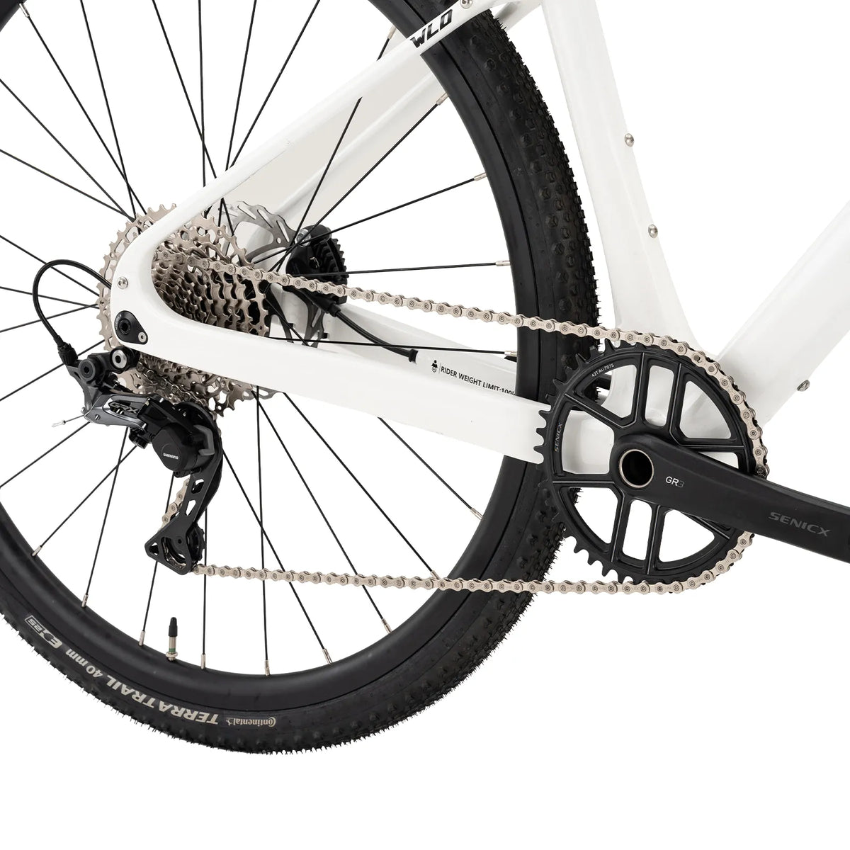 RockBros WLD Terra Carbon gravel bike.
#colour_white