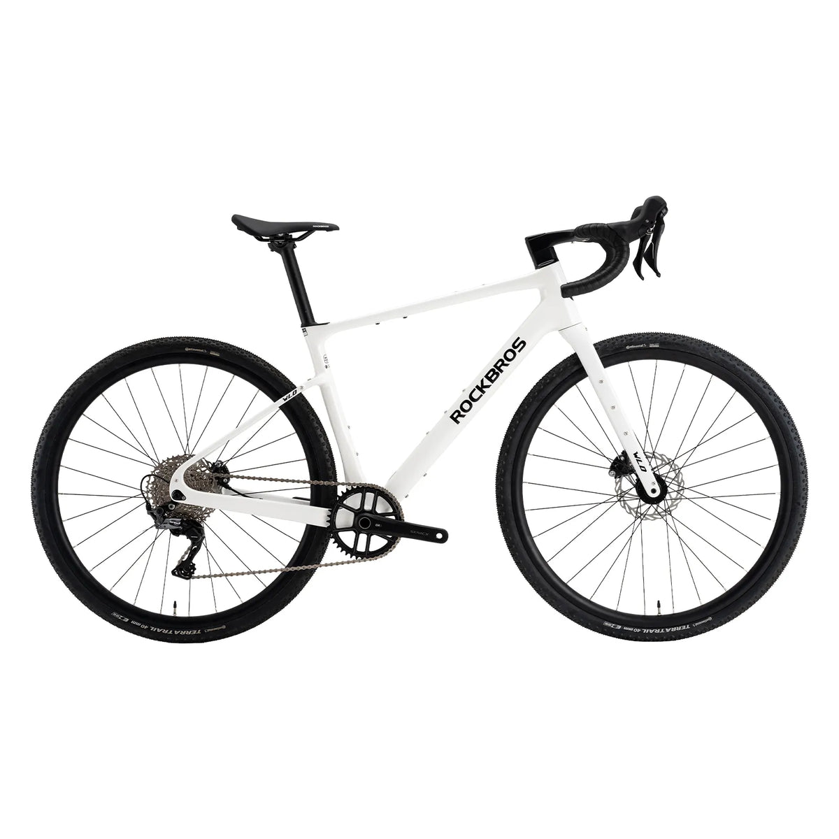 RockBros WLD Terra Carbon gravel bike.
#colour_white