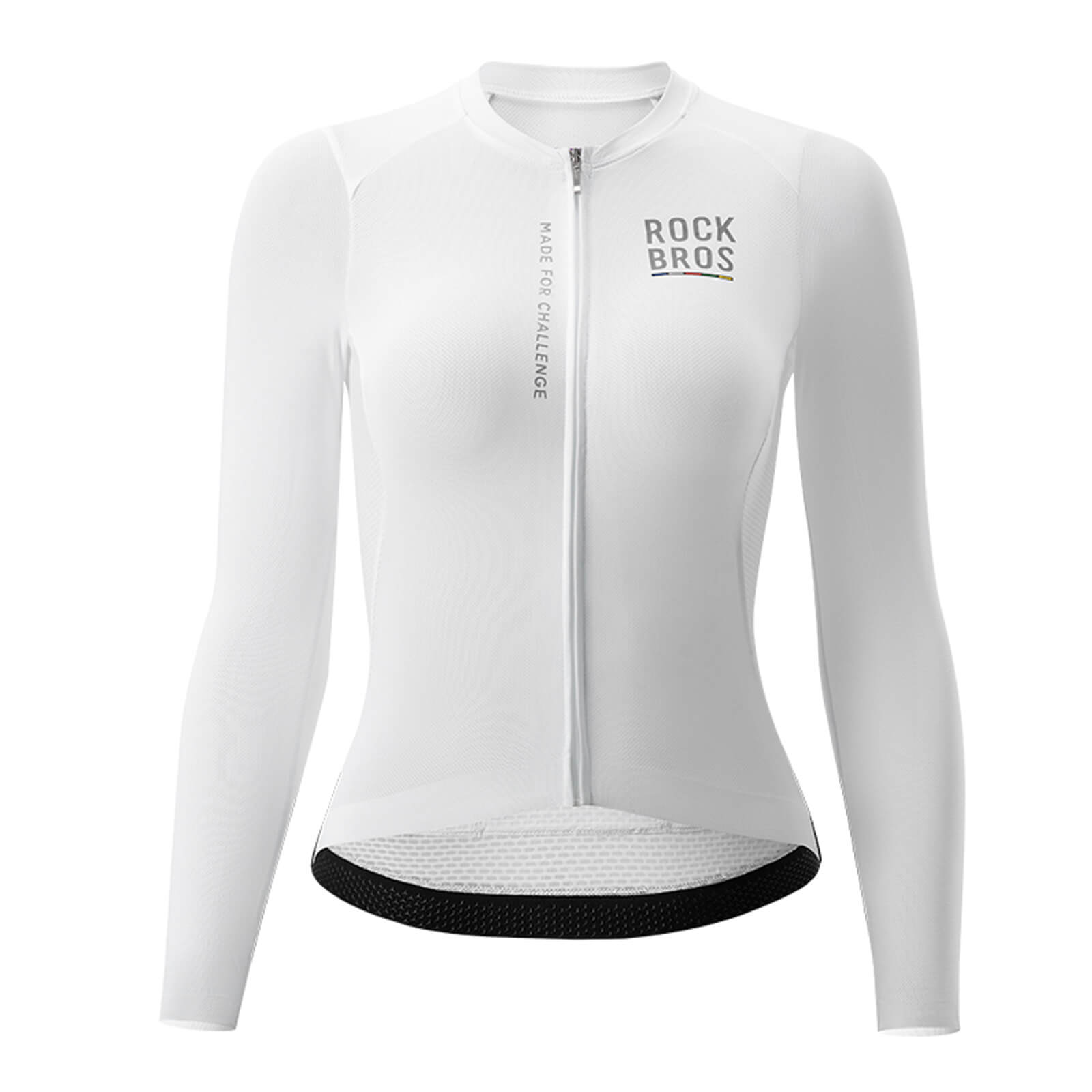 rockbros women’s long sleeve cycling jersey for road cycling.
#color_white