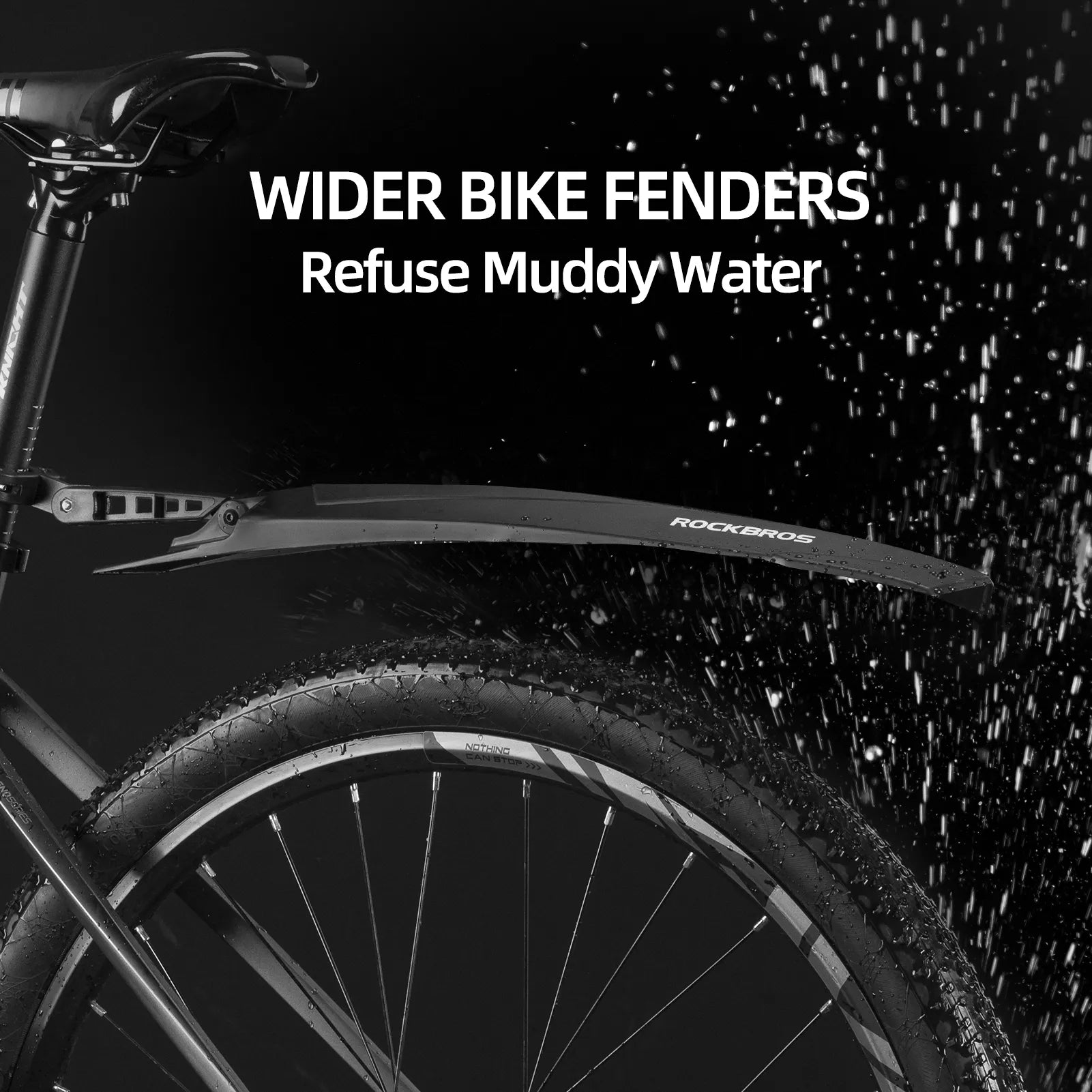 ROCKBROS WS1001 Quick Release Full Coverage MTB Mudguard Front Rear Set