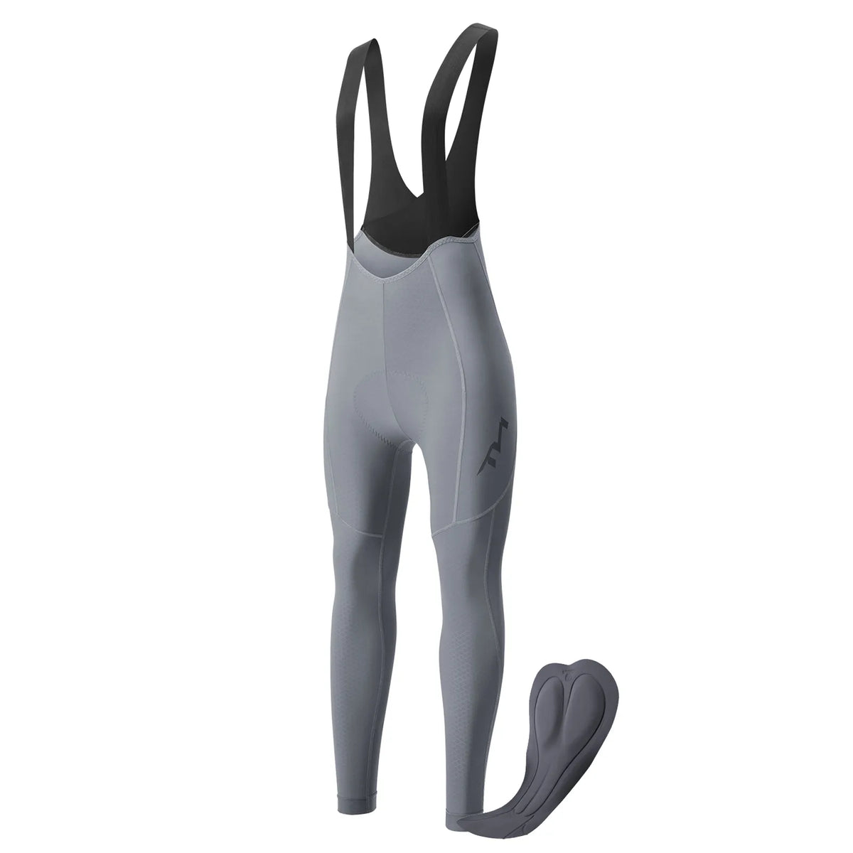TVI women's fleece-lined cycling bib tights with padded seat and high-stretch fit