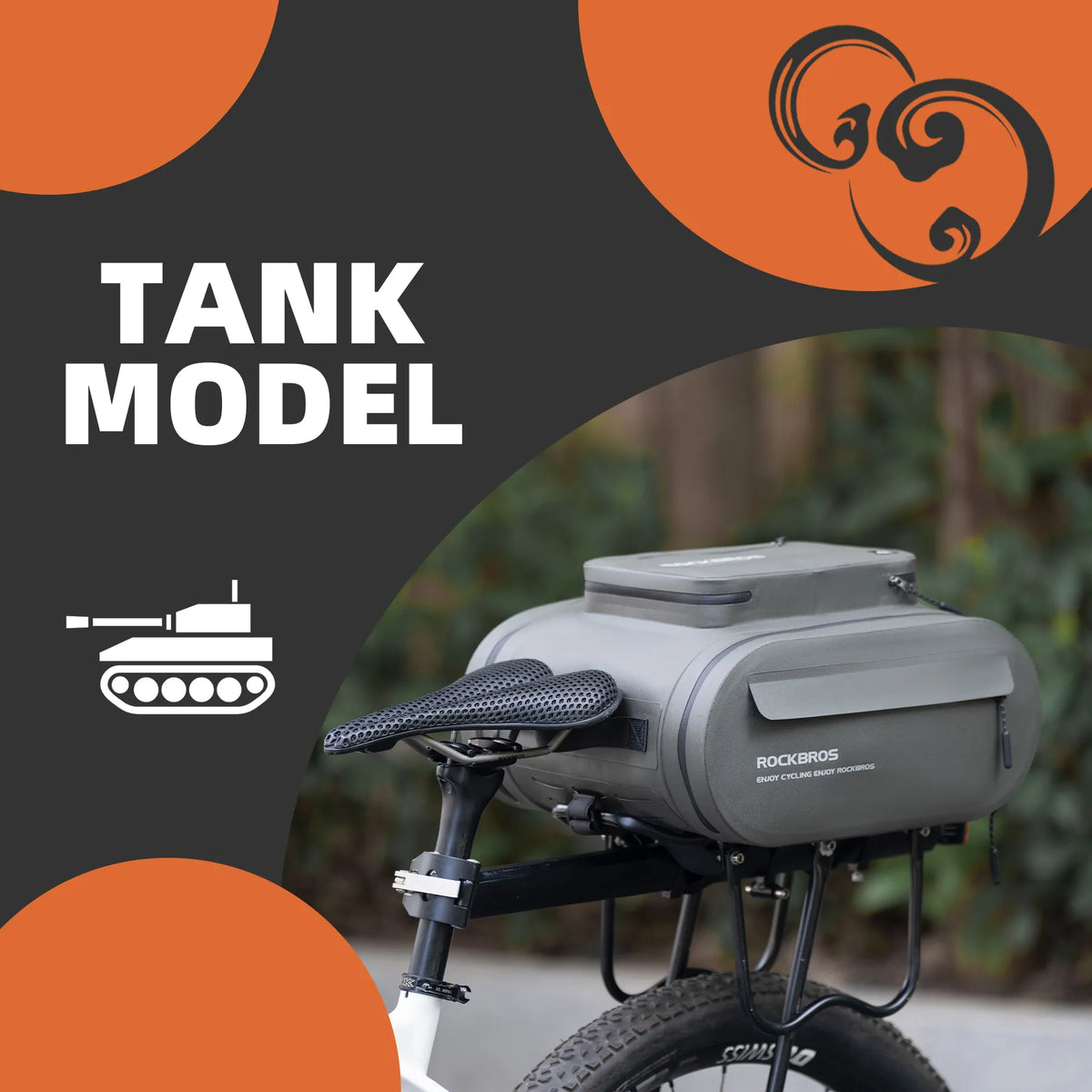 Waterproof bike storage bag for commuting and touring