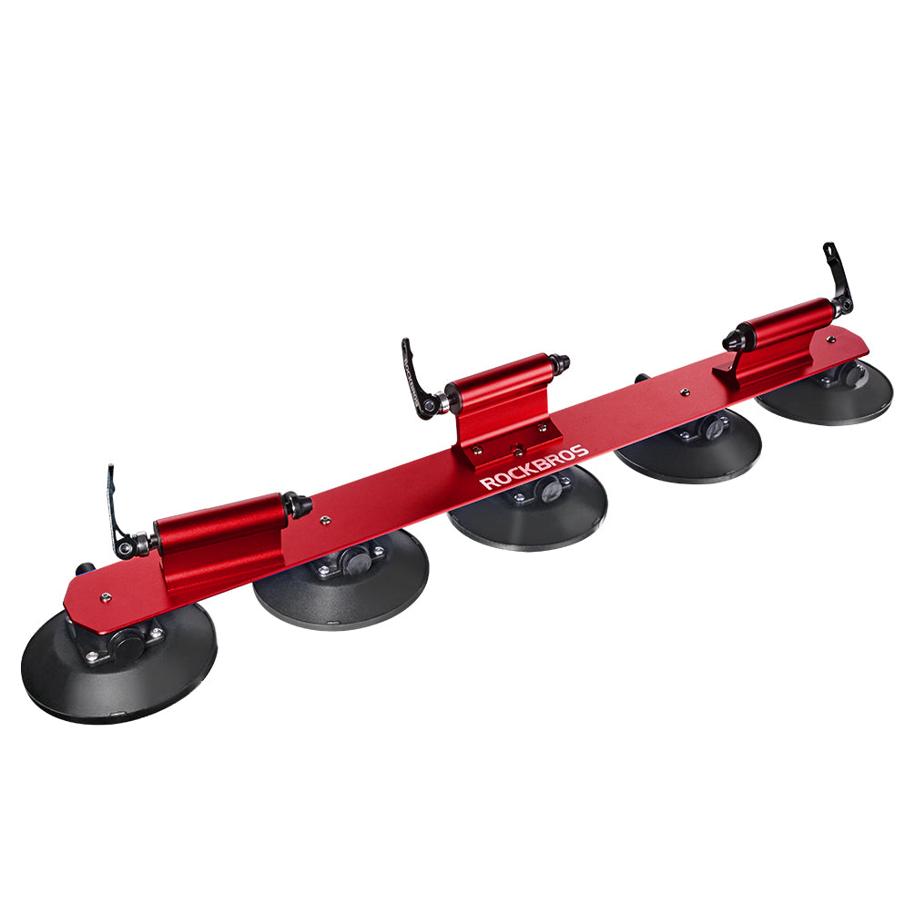 ROCKBROS Suction Cup Car Roof Rack for 3 Bikes
