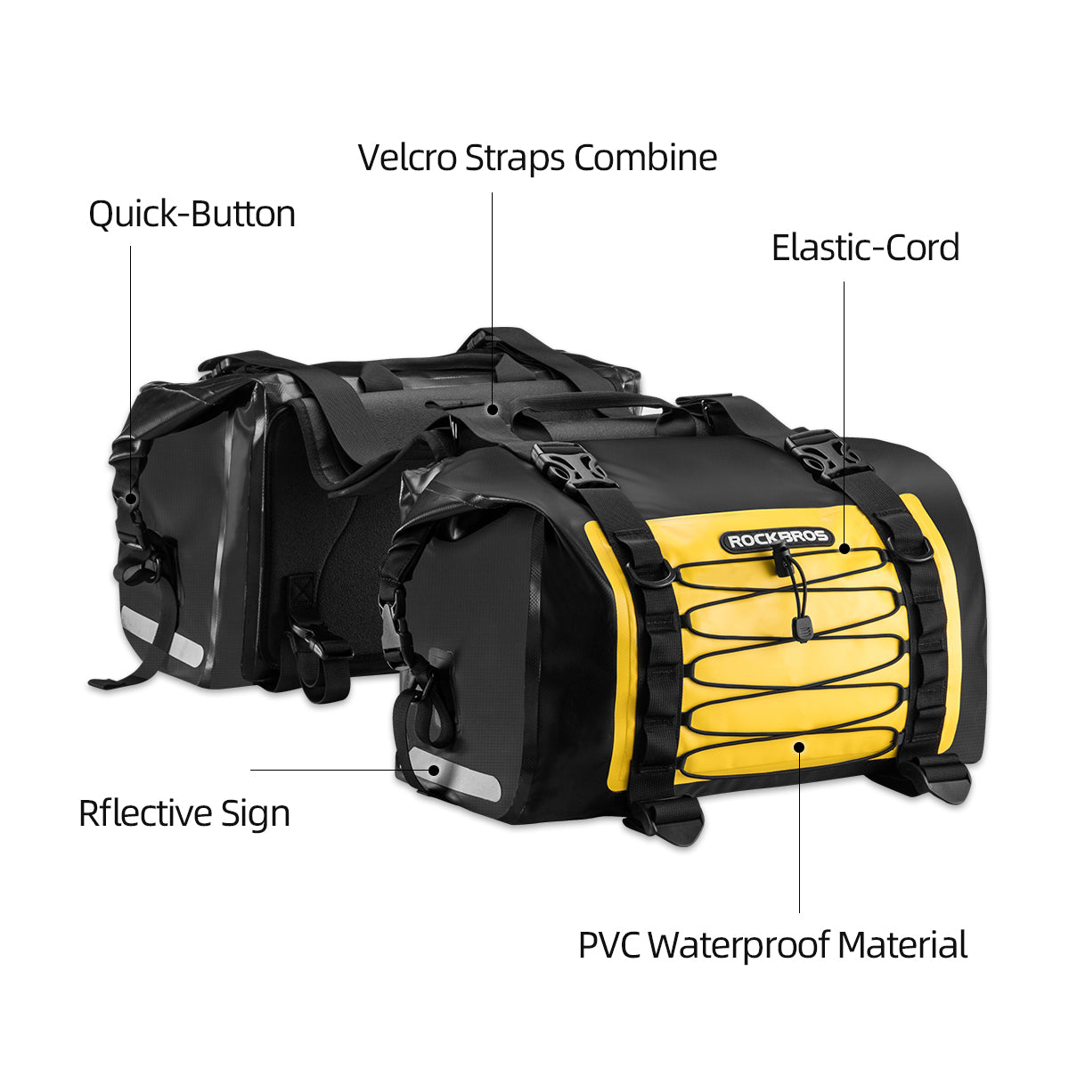 ROCKBROS Motorcycle Pannier Bags in Various Colours