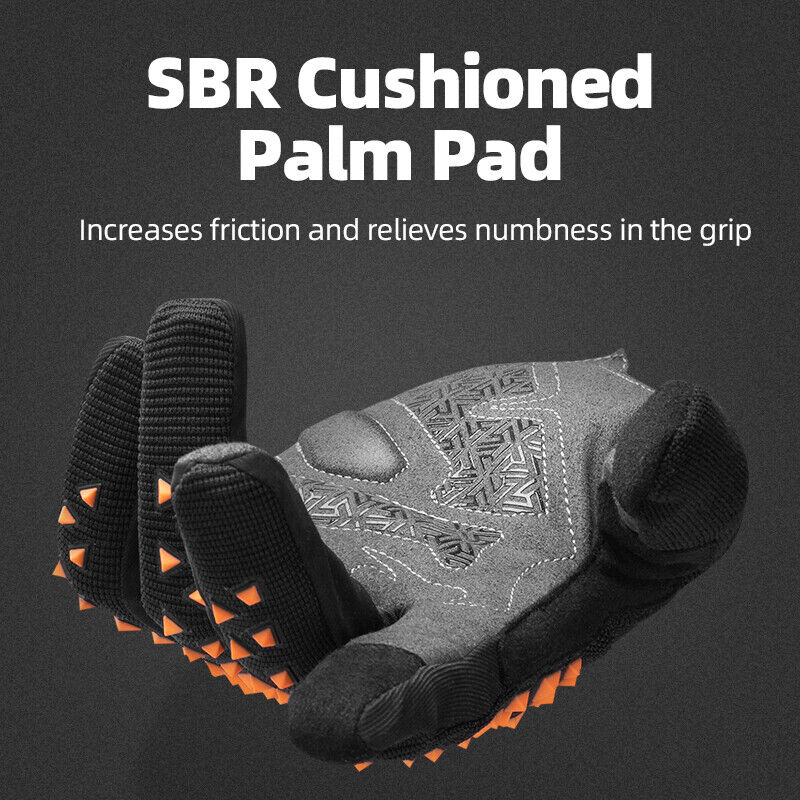 ROCKBROS Cycling Glove SBR Palm Bicycle Long Finger 3D Anti-collision Gloves