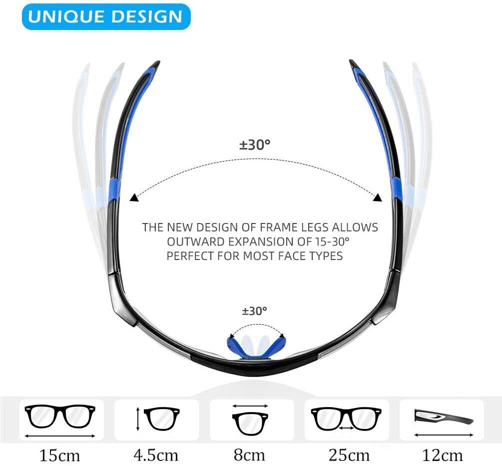 RockBros Cycling Photochromic Glasses Sport Sunglasses Bike Glasses Driving Fishing UV400 Men Women