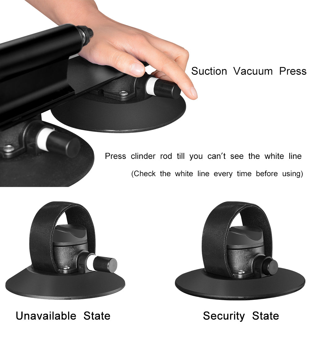 ROCKBROS Suction Cup Car Roof Rack for 3 Bikes