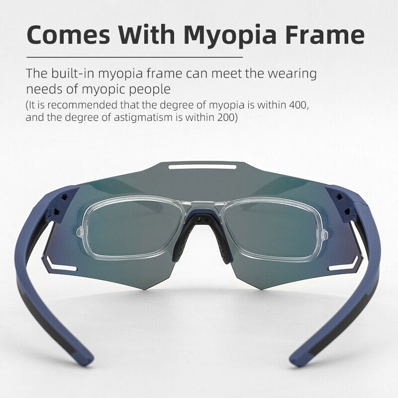 ROCKBROS Bicycle Glasses UV400 Sunglasses Cycling Polarized Eyewear Clear Lens