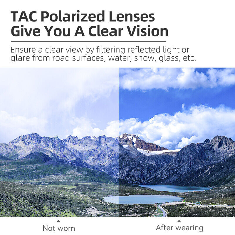 ROCKBROS Bicycle Glasses UV400 Sunglasses Cycling Polarized Eyewear Clear Lens