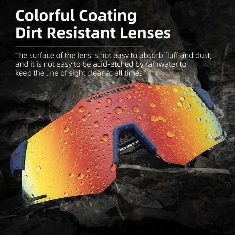 ROCKBROS Bicycle Glasses UV400 Sunglasses Cycling Polarized Eyewear Clear Lens