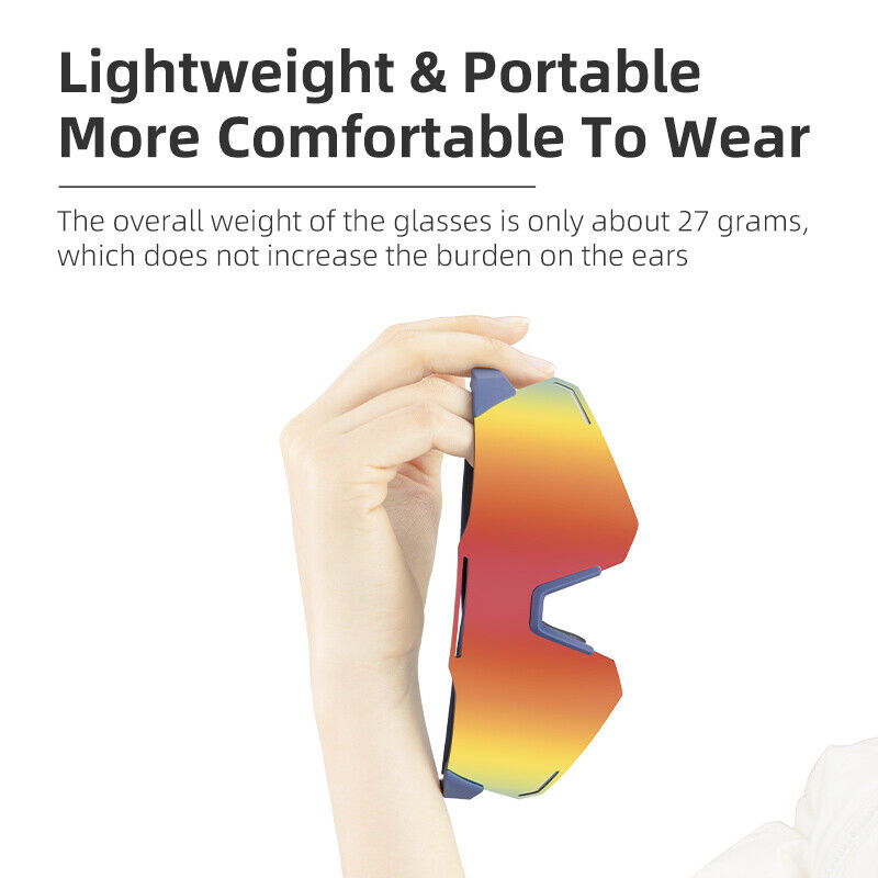 ROCKBROS Bicycle Glasses UV400 Sunglasses Cycling Polarized Eyewear Clear Lens