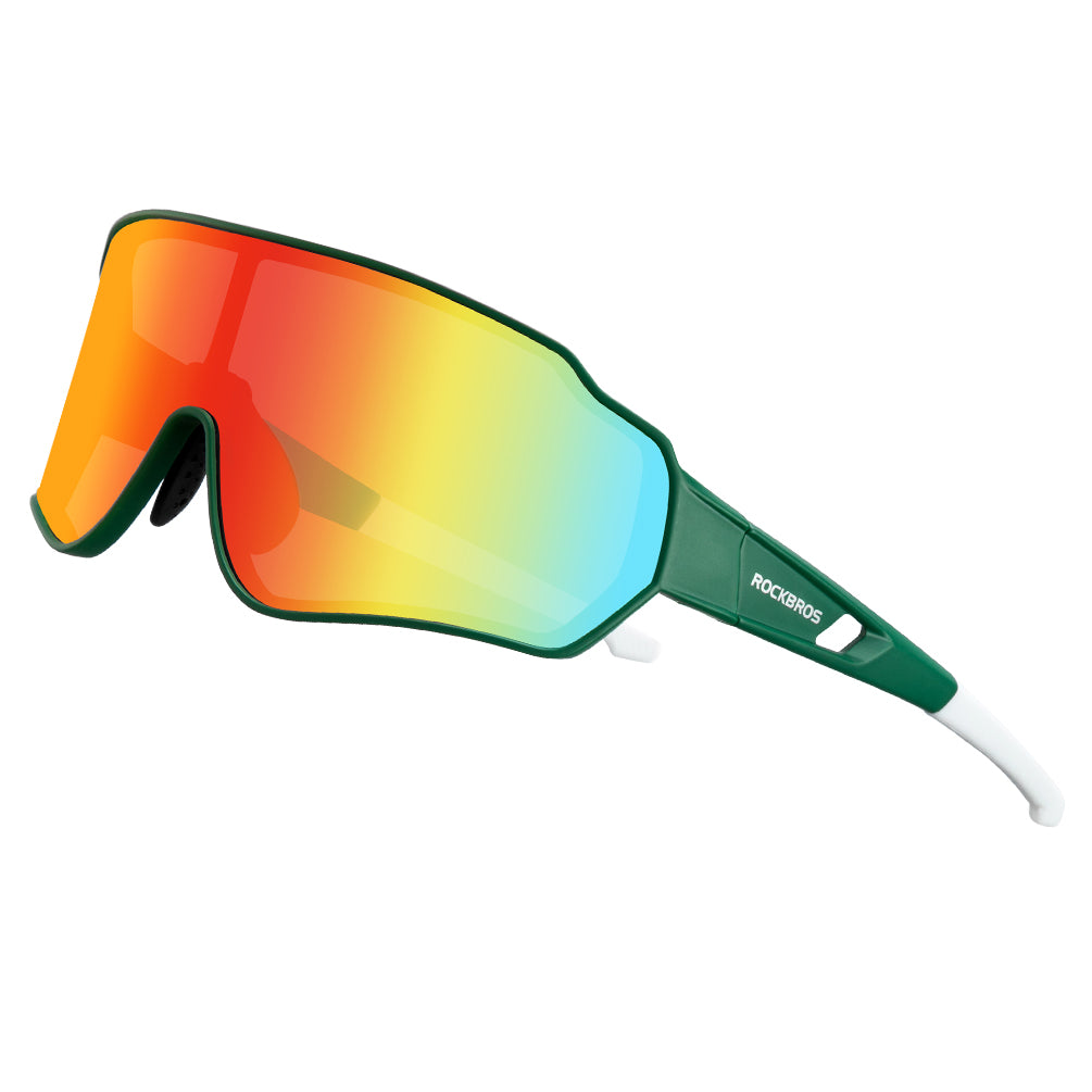 ROCKBROS Ultralight Polarised Sunglasses Color Polarized-Green White