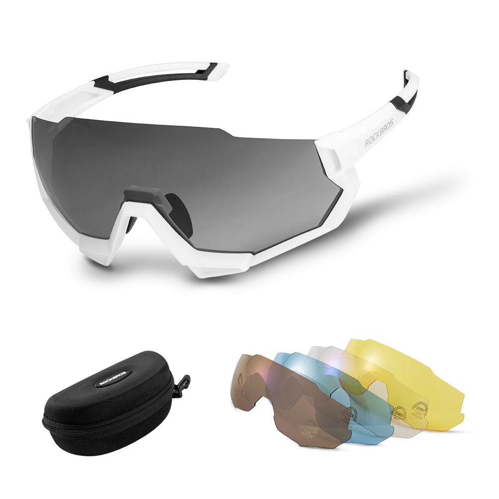 Rockbros-Polarised Sports Sunglasses with 4 Interchangeable Lens