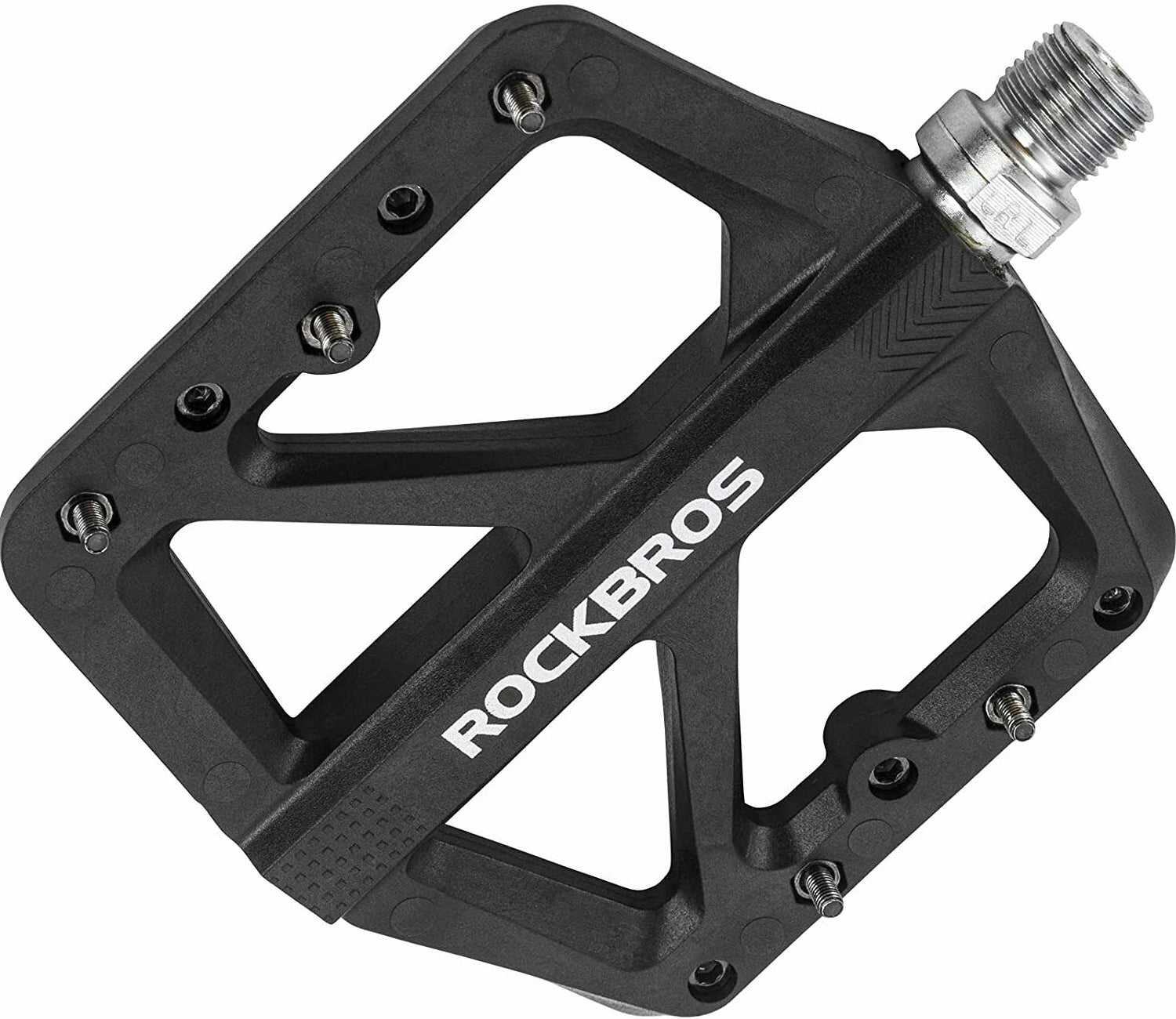 Wide platform composite pedals for comfortable long rides.
#color_black