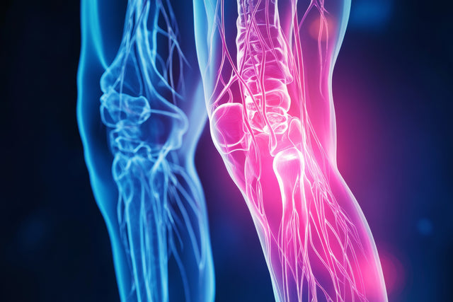 graphical x-ray of a knee pain