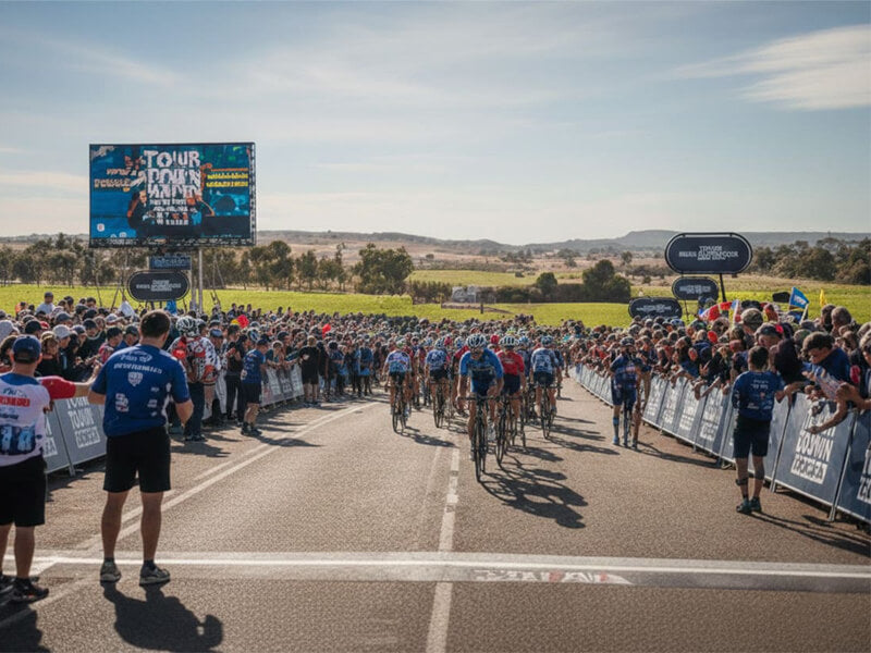 January cycling in Australia during the Tour Down Under season