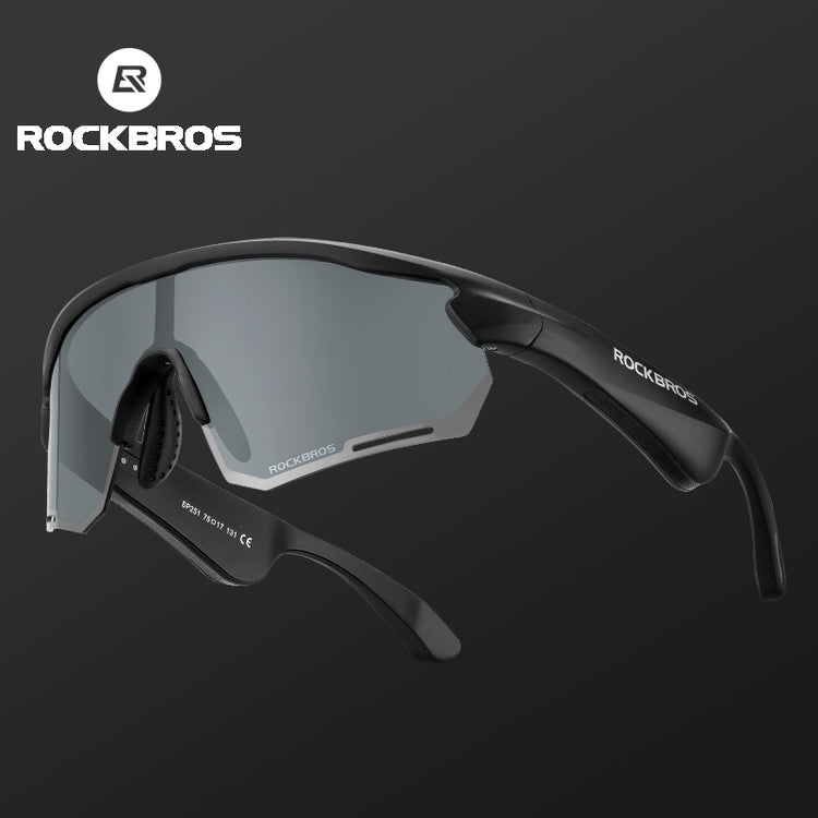 ROCKBROS Bluetooth Polarized Sunglasses Music Speaker Cycling Glasses Outdoor Sport