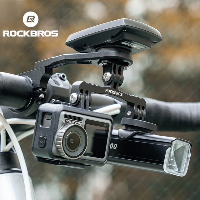 ROCKBROS Bicycle Extension Bracket Cycling Bike Light Speedometer Sports Camera Mount
