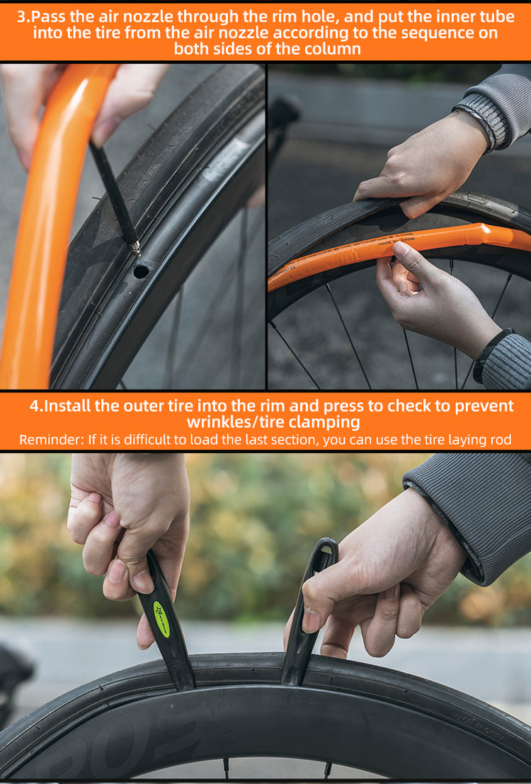 ROCKBROS Bike Inner Tube Road Bicycle Tubes Presta Valve Compatible with 700 x 18/23/25/28/30/32Tire