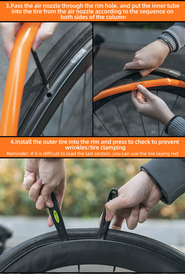 ROCKBROS Bike Inner Tube Road Bicycle Tubes Presta Valve Compatible with 700 x 18/23/25/28/30/32Tire