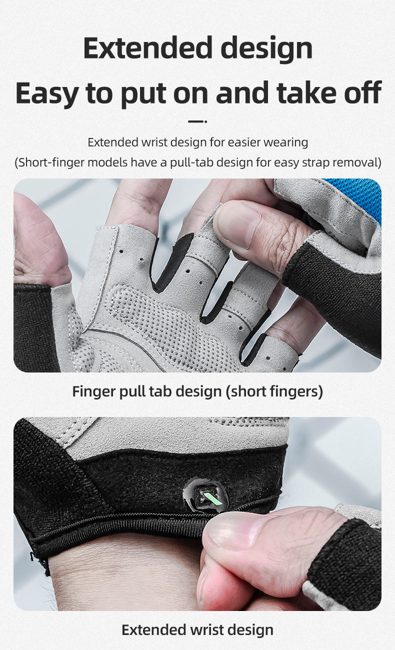 Rockbros-Full Finger Cycling Gloves Touchscreen Gloves  Full Finger Sports Gloves Running Gloves