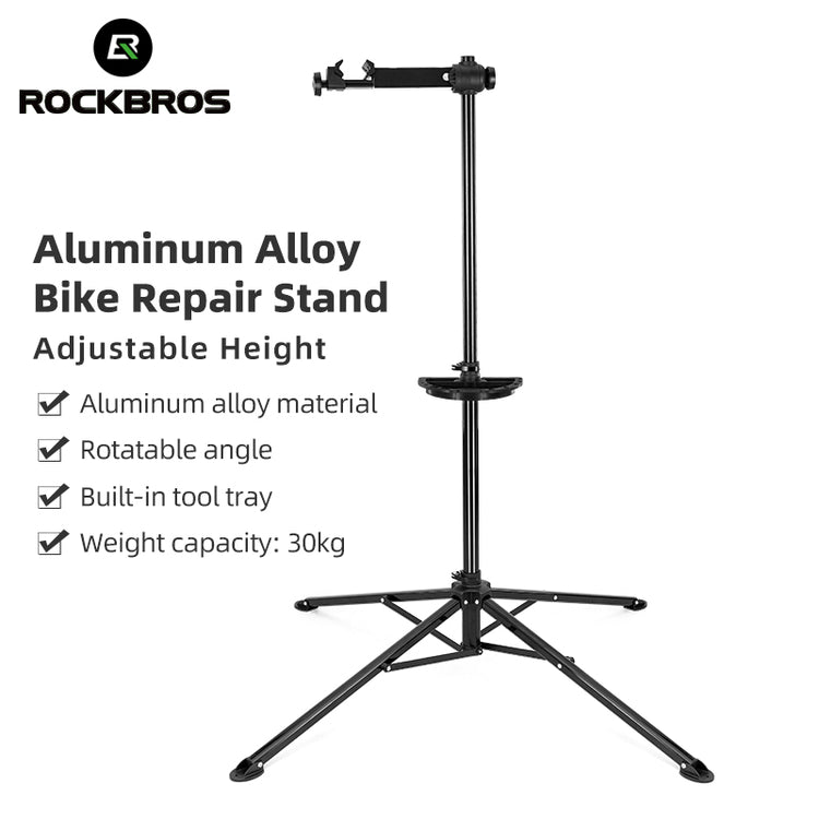 ROCKBROS Foldable Bike Repair Stand With Tool Tray Bicycle Mechanic Work Stand