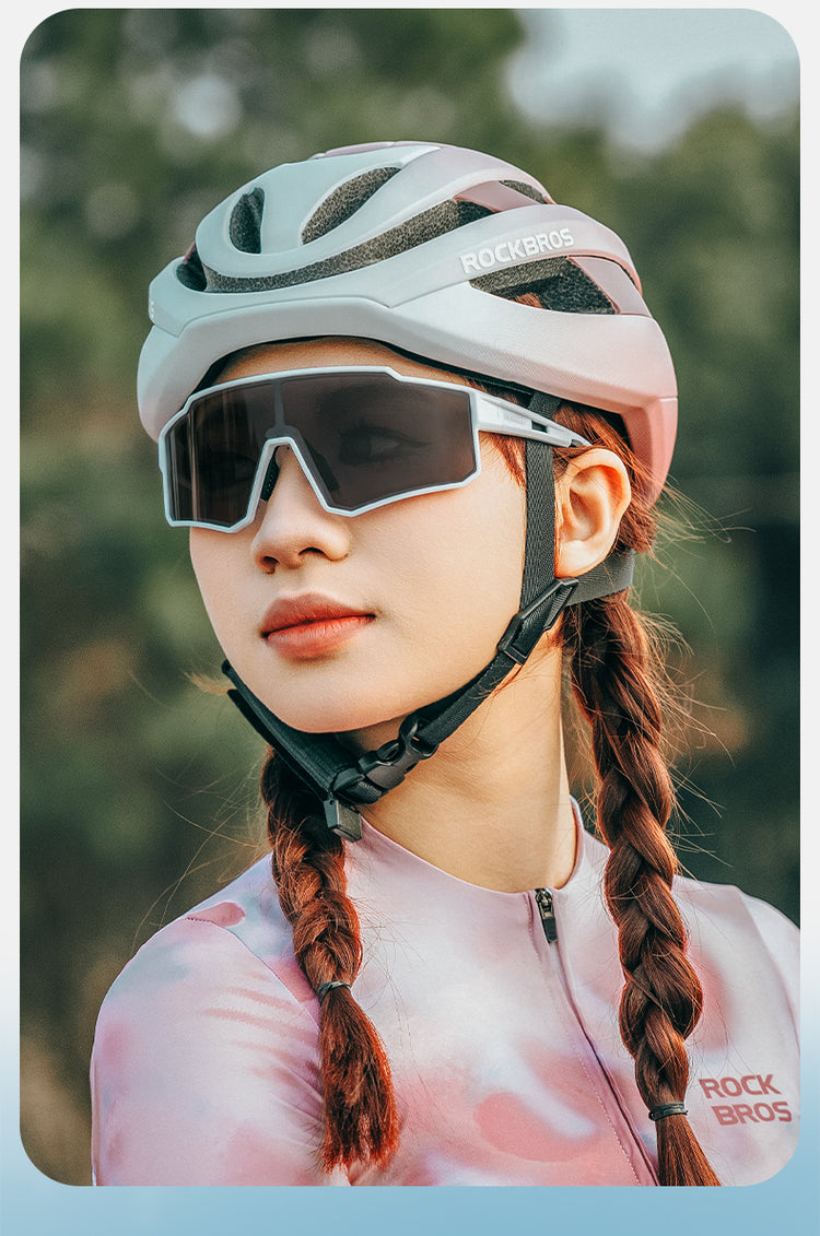 ROCKBROS Cycling Sunglasses Photochromic/Polarised Bicycle Riding Sports Glasses UV400