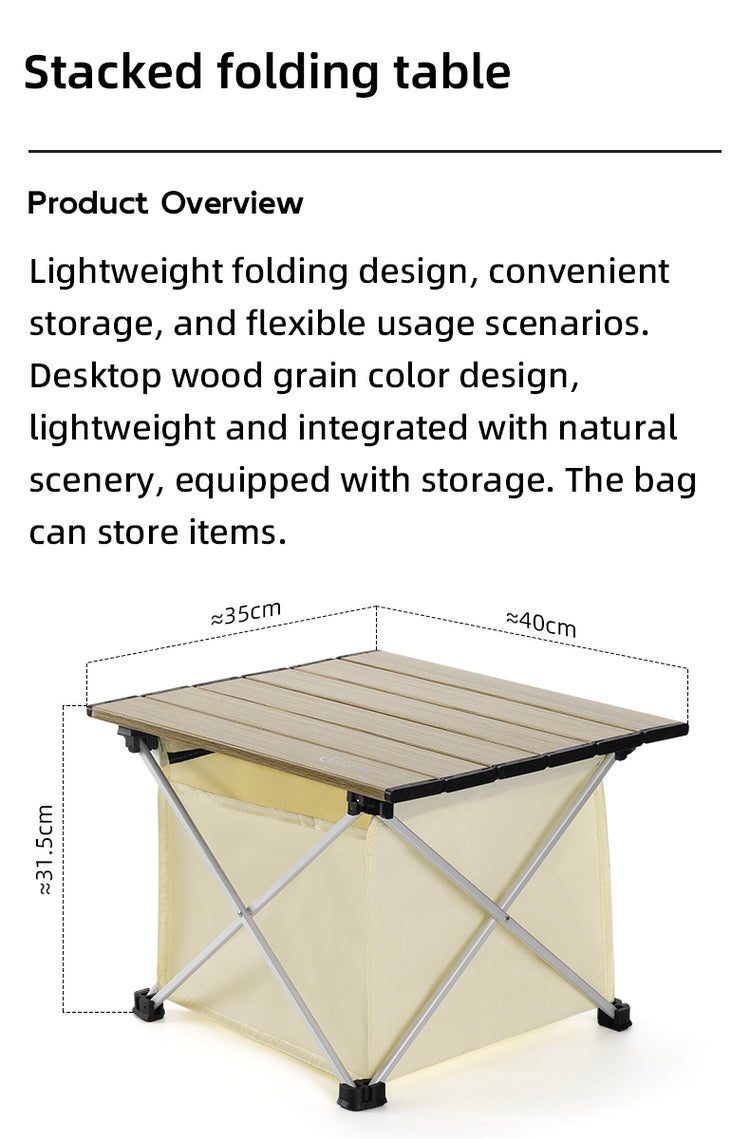 Qunature Aluminium Alloy Folding Portable Table Outdoor Camping Picnic BBQ Desk