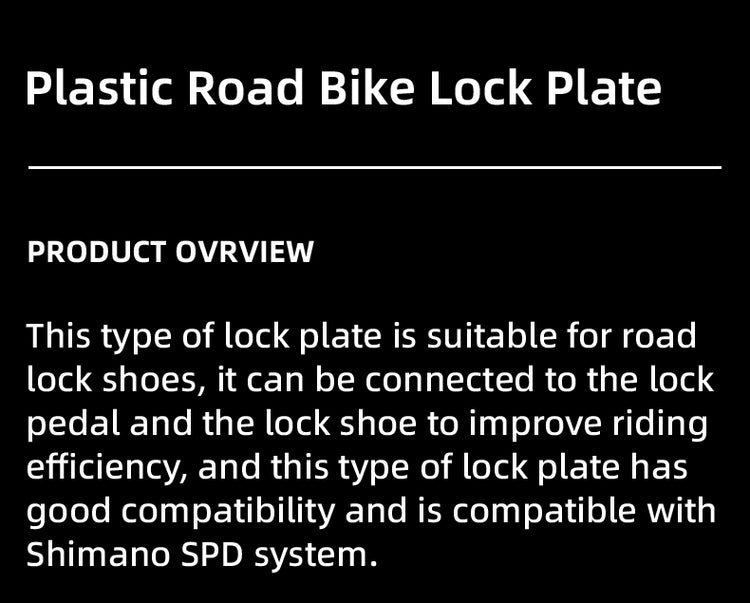 ROCKBROS Road Bike Bicycle Pedals Cleats Set 6 Degree Float For Shimano SPD