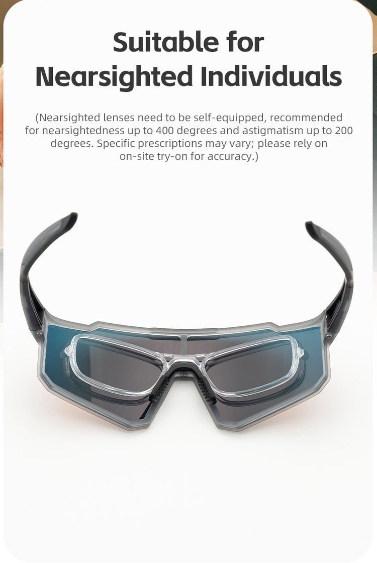 ROCKBROS Cycling Sunglasses Photochromic/Polarised Bicycle Riding Sports Glasses UV400