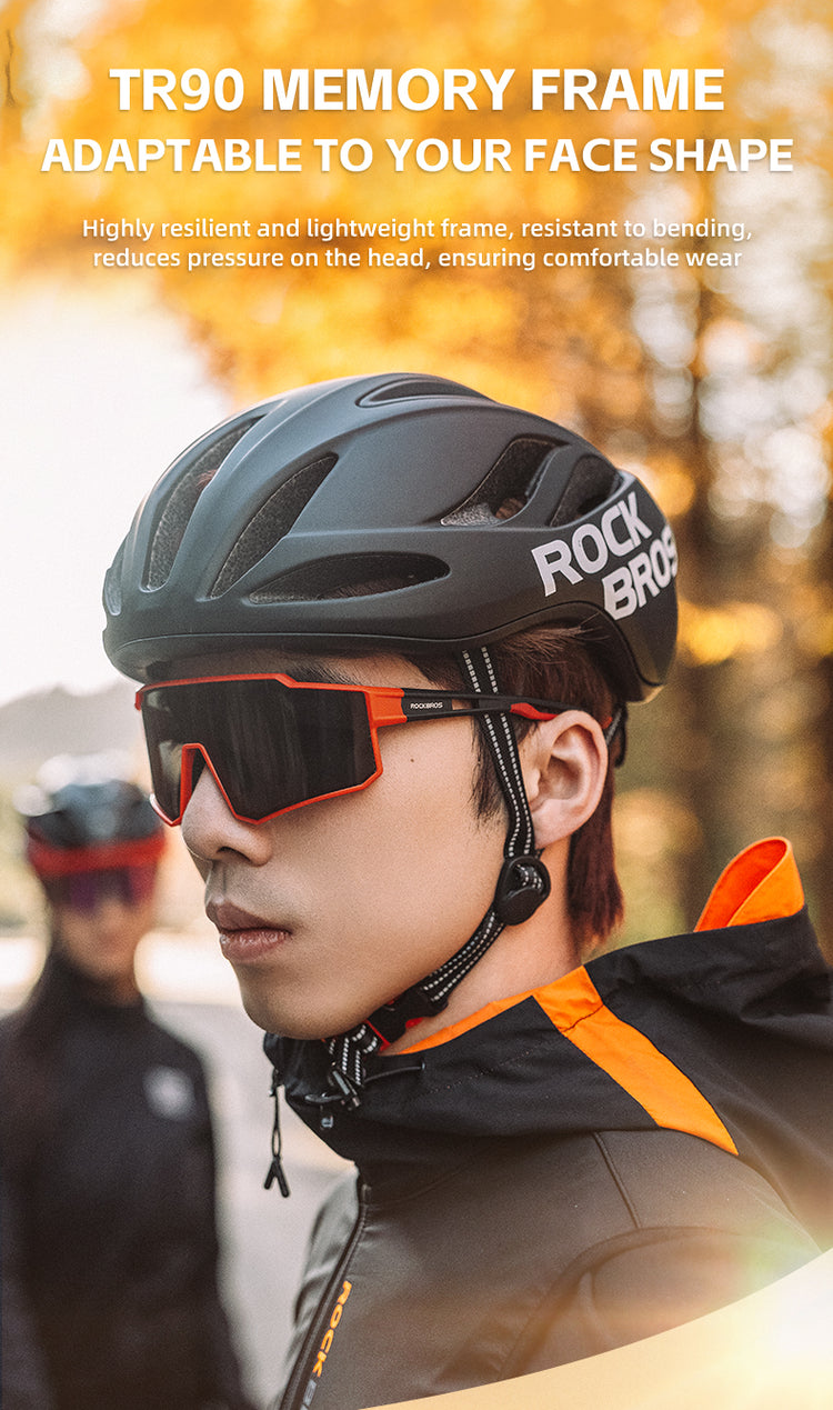 ROCKBROS Cycling Sunglasses Photochromic/Polarised Bicycle Riding Sports Glasses UV400